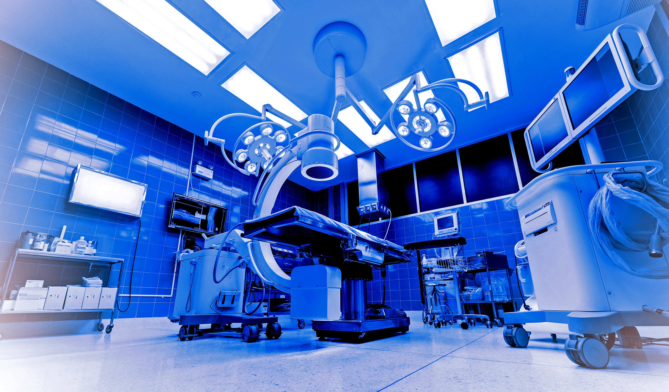 Operating room - operating theatre - surgery - colorized photo