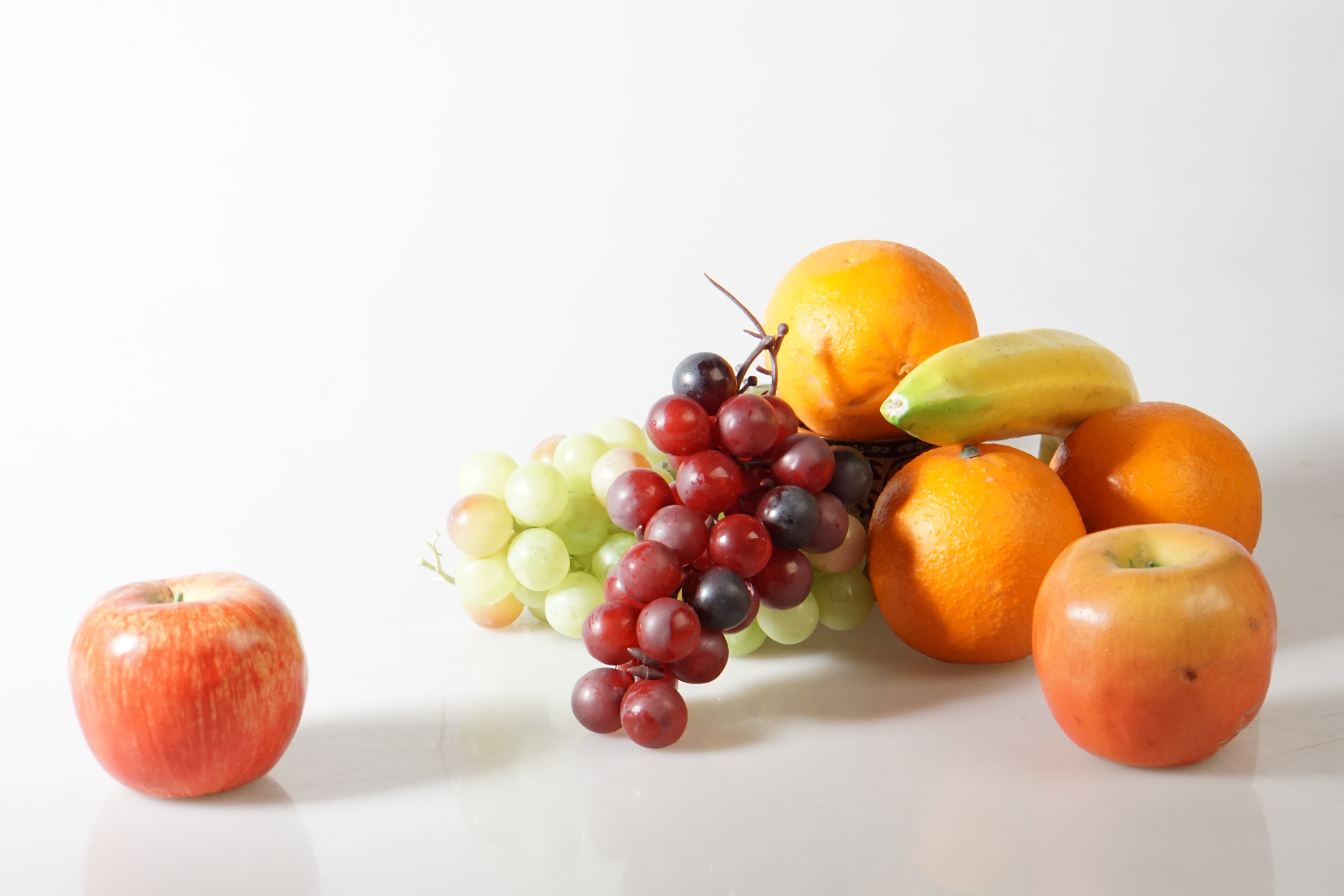 Apple, Grapes, orange and banana fruits HD wallpaper | Wallpaper Flare