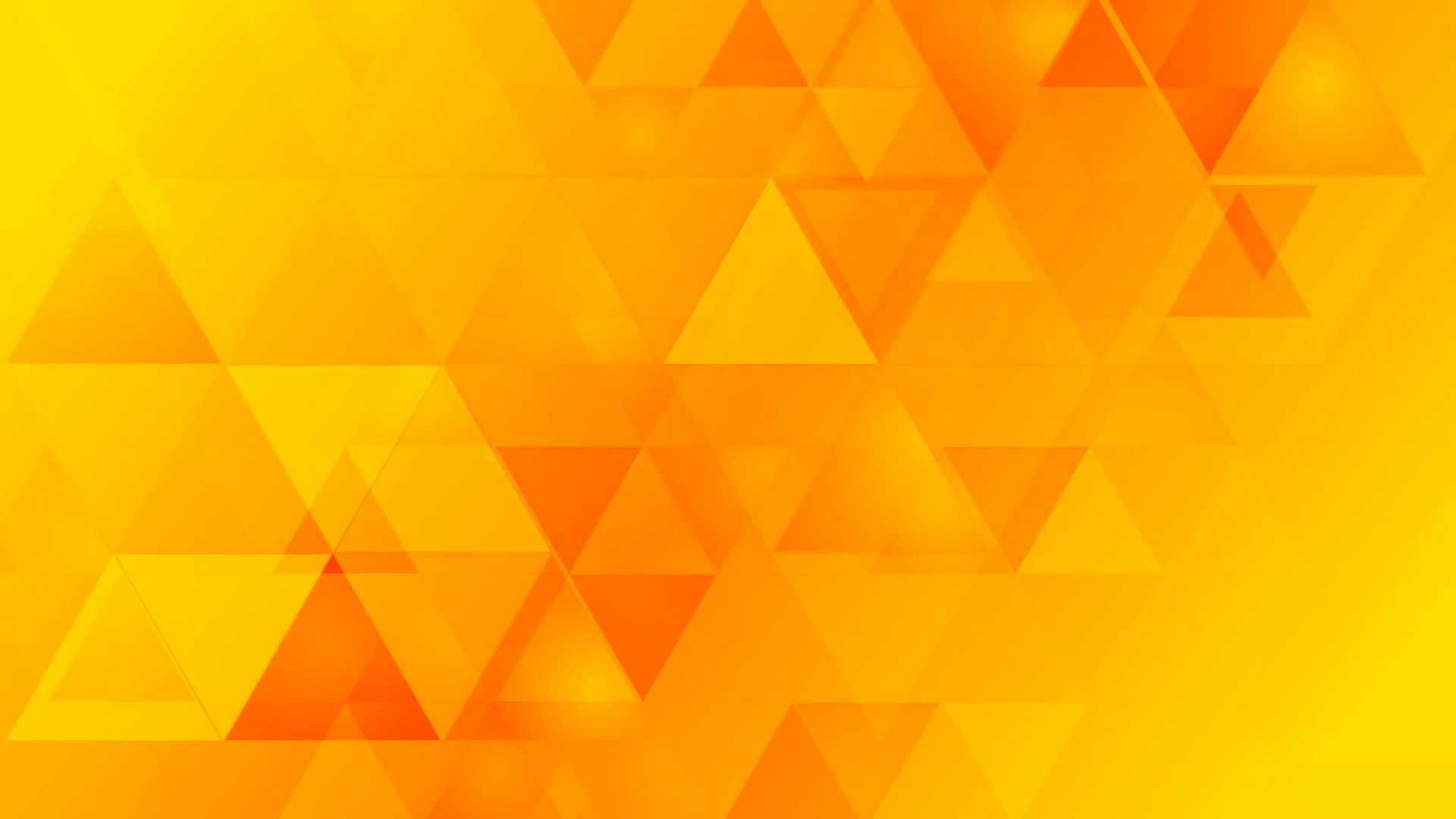 Bright orange geometric tech background with triangles. Video ...