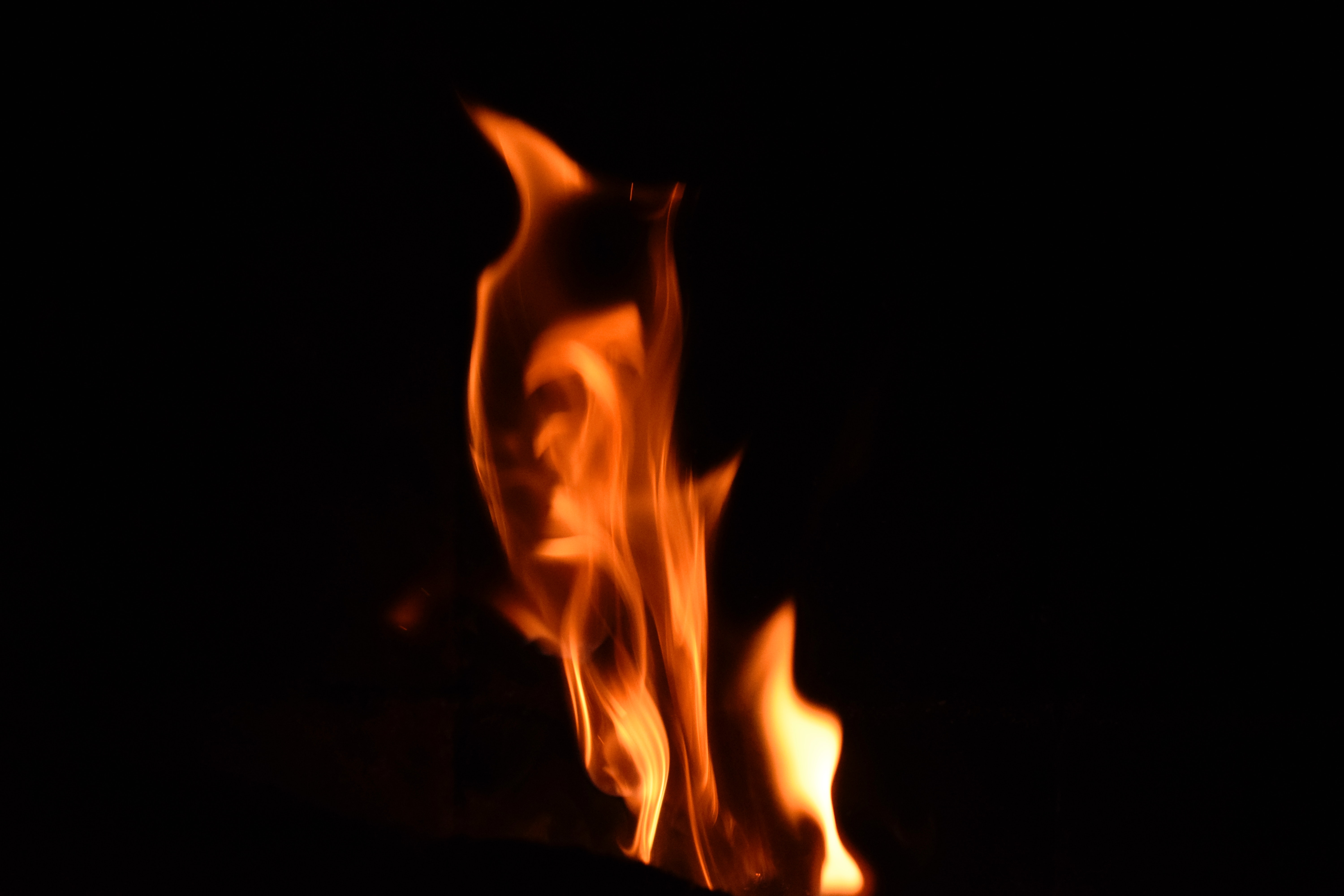 Orange Flame, Blaze, Burn, Campfire, Danger, HQ Photo