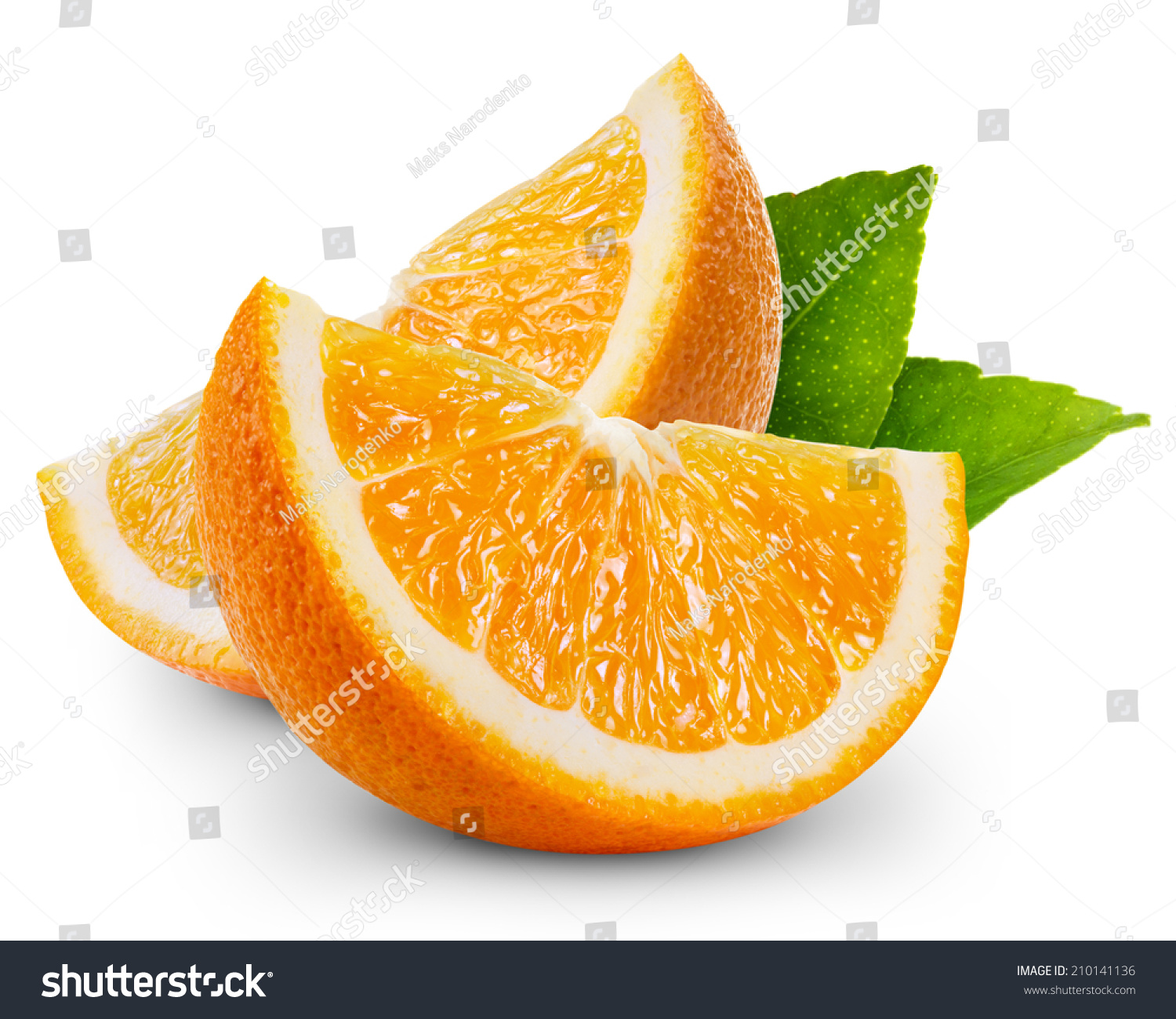 Orange Fruit Slice Isolated Stock Photo 210141136 - Shutterstock