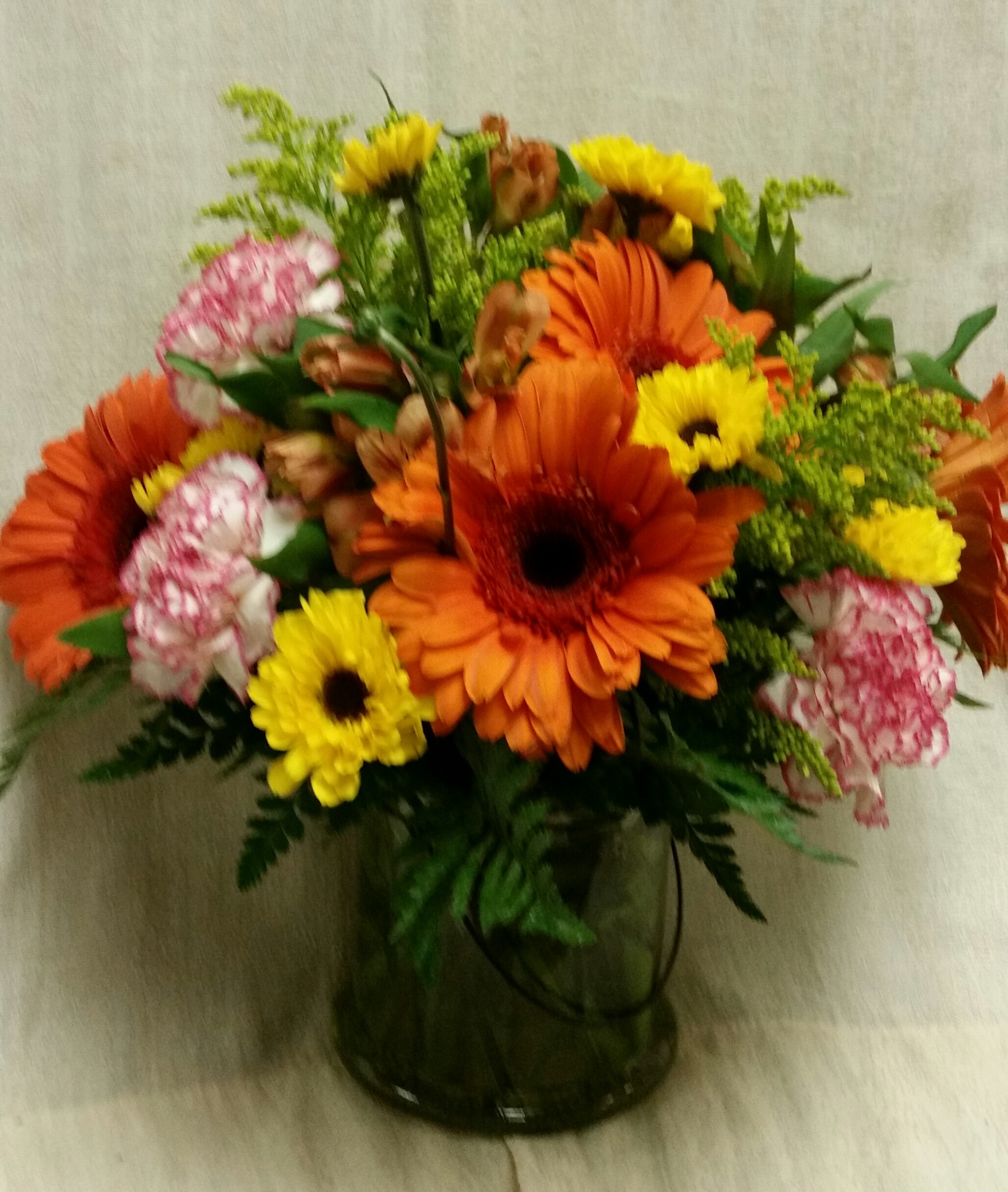 Cheerful Orange gerbera Daisies and More in Arlington, MA | Floral ...