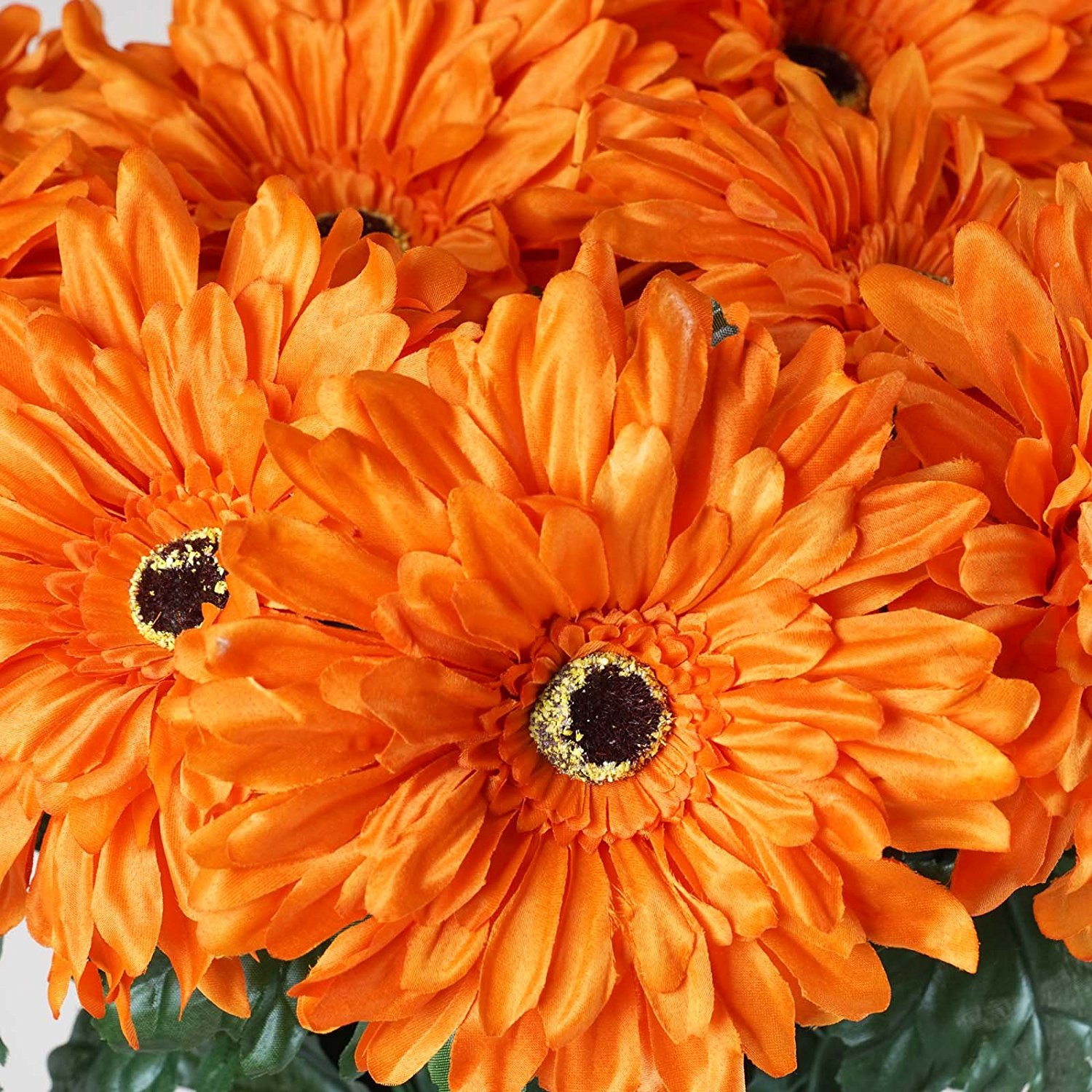 Amazon.com: BalsaCircle 28 Orange Silk Gerbera Daisy Flowers - 4 ...