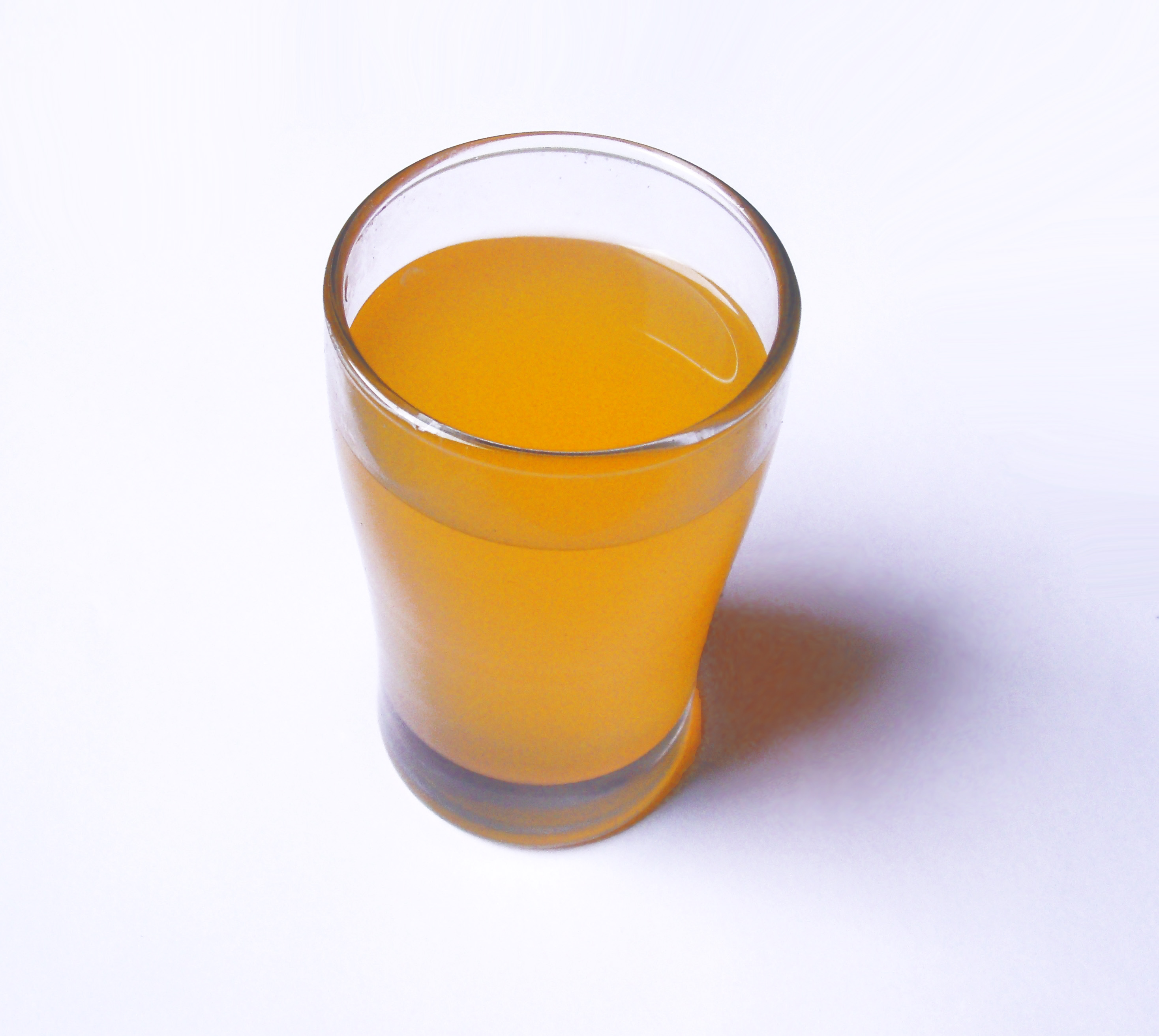 Orange juice in a glass photo