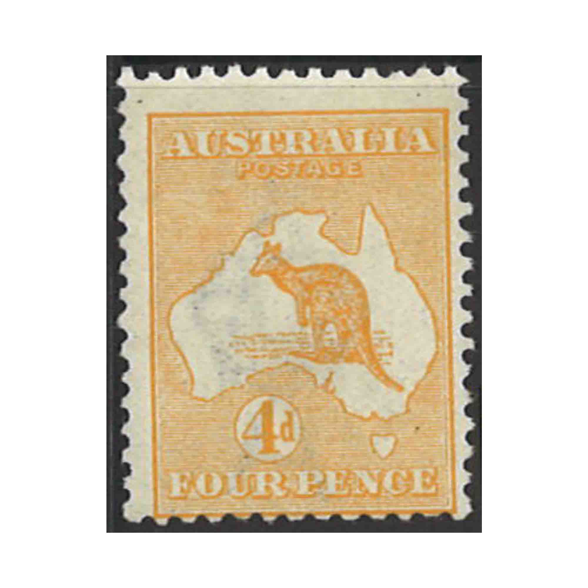 Australian 1st Watermark 4d Orange Kangaroo MUH SG6 – Max Stern ...