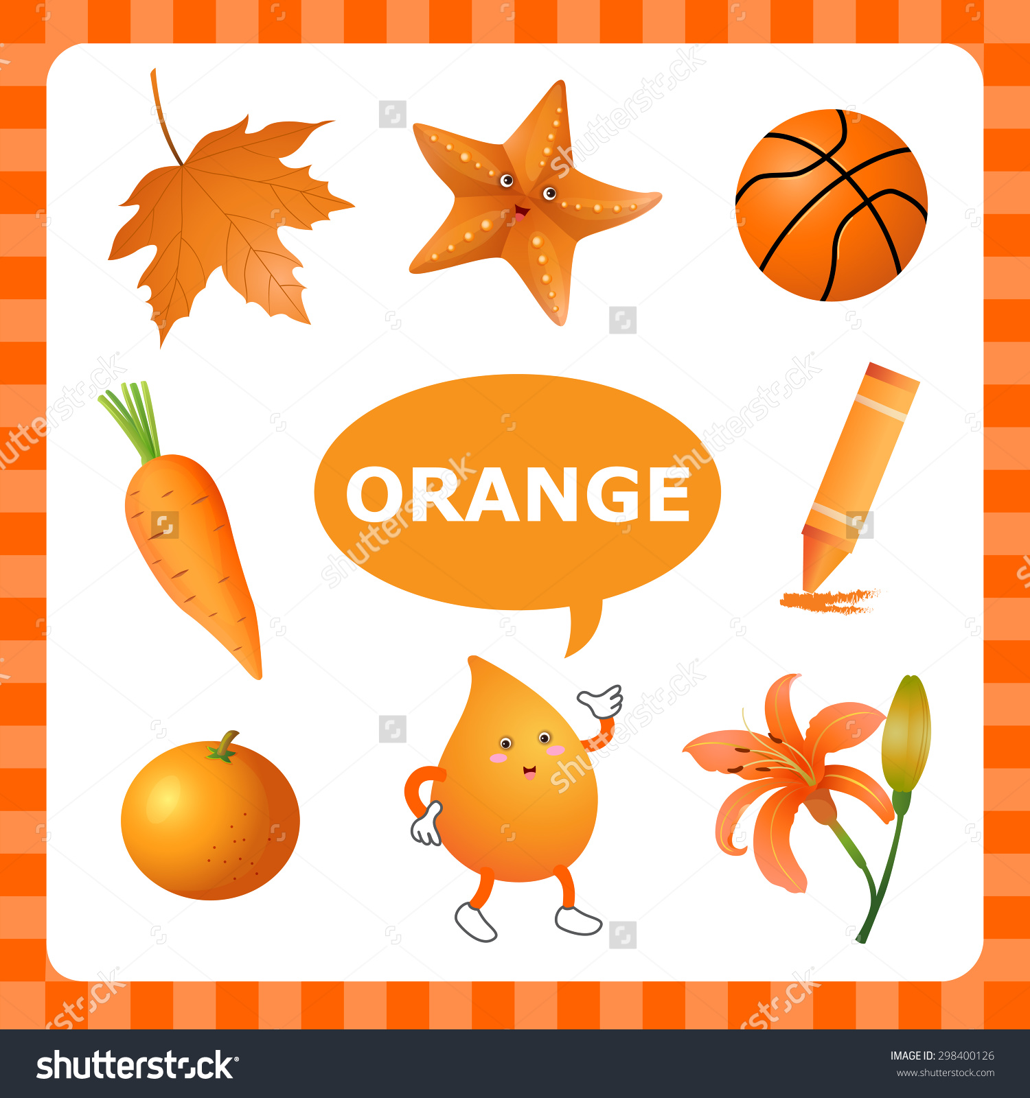 Orange Things Clipart - ClipartXtras