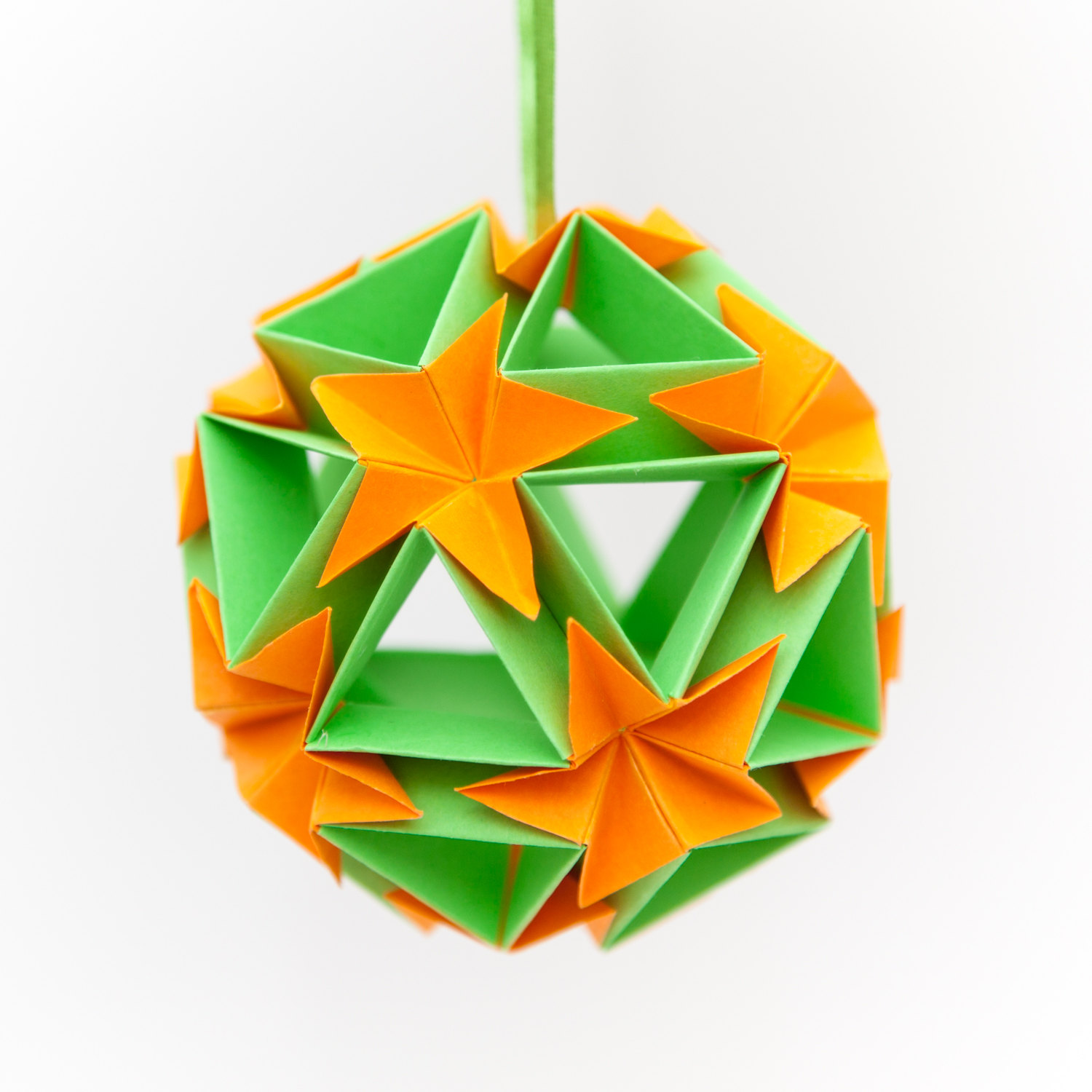 Flower Ball Origami Ornament Hanging Home Decor Paper
