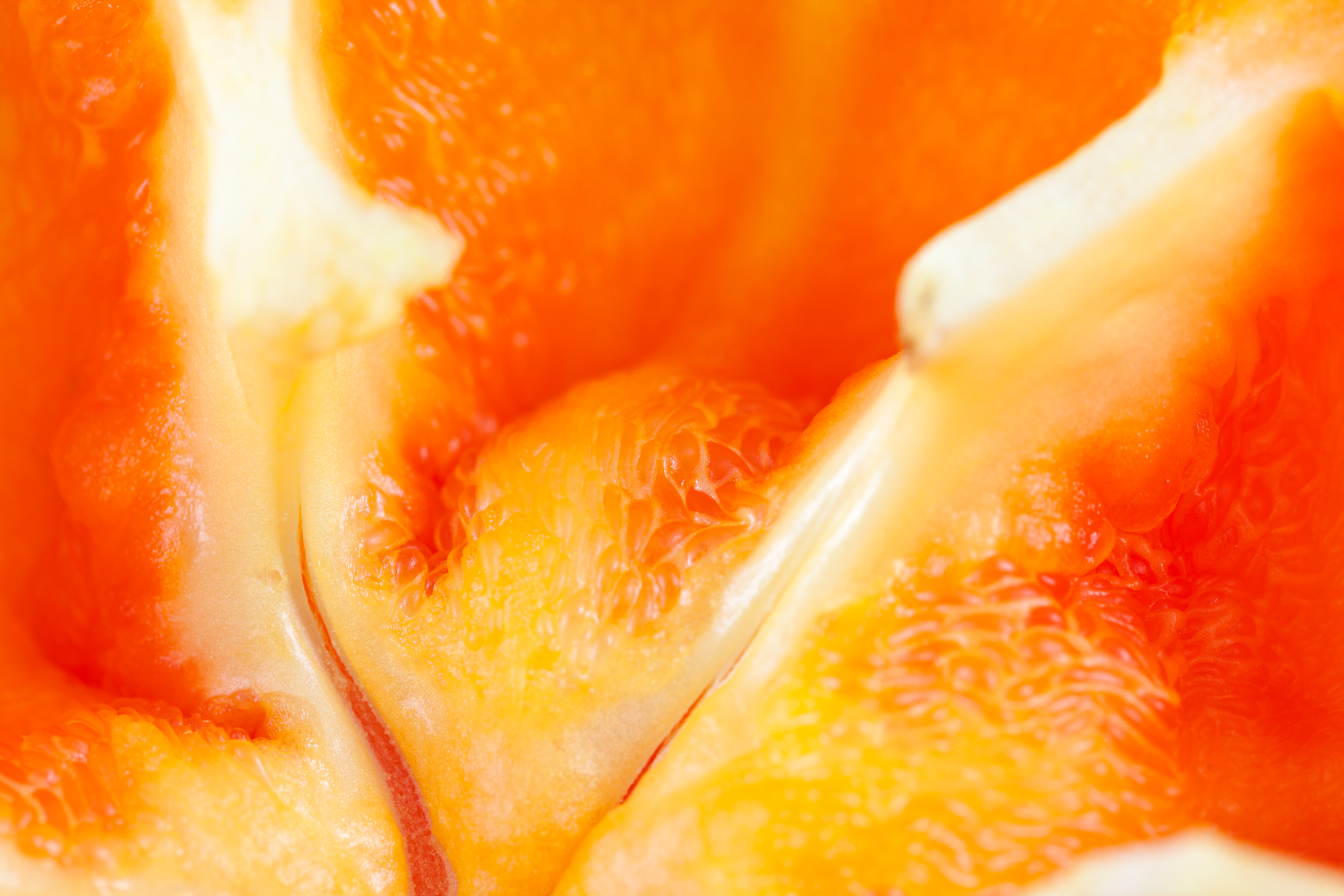 Orange Pepper Macro Texture, Abstract, Red, Macro, Open, HQ Photo