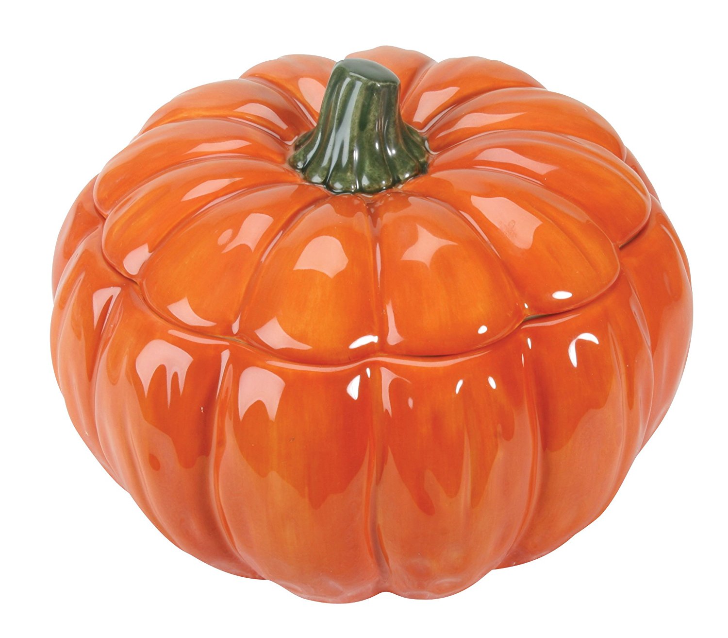 Amazon.com | Home Gourmet Collection Orange Ceramic Pumpkin Soup ...