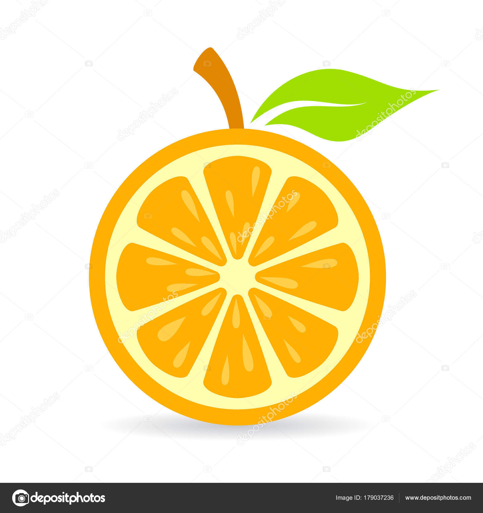 Orange slice vector icon — Stock Vector © Arcady #179037236