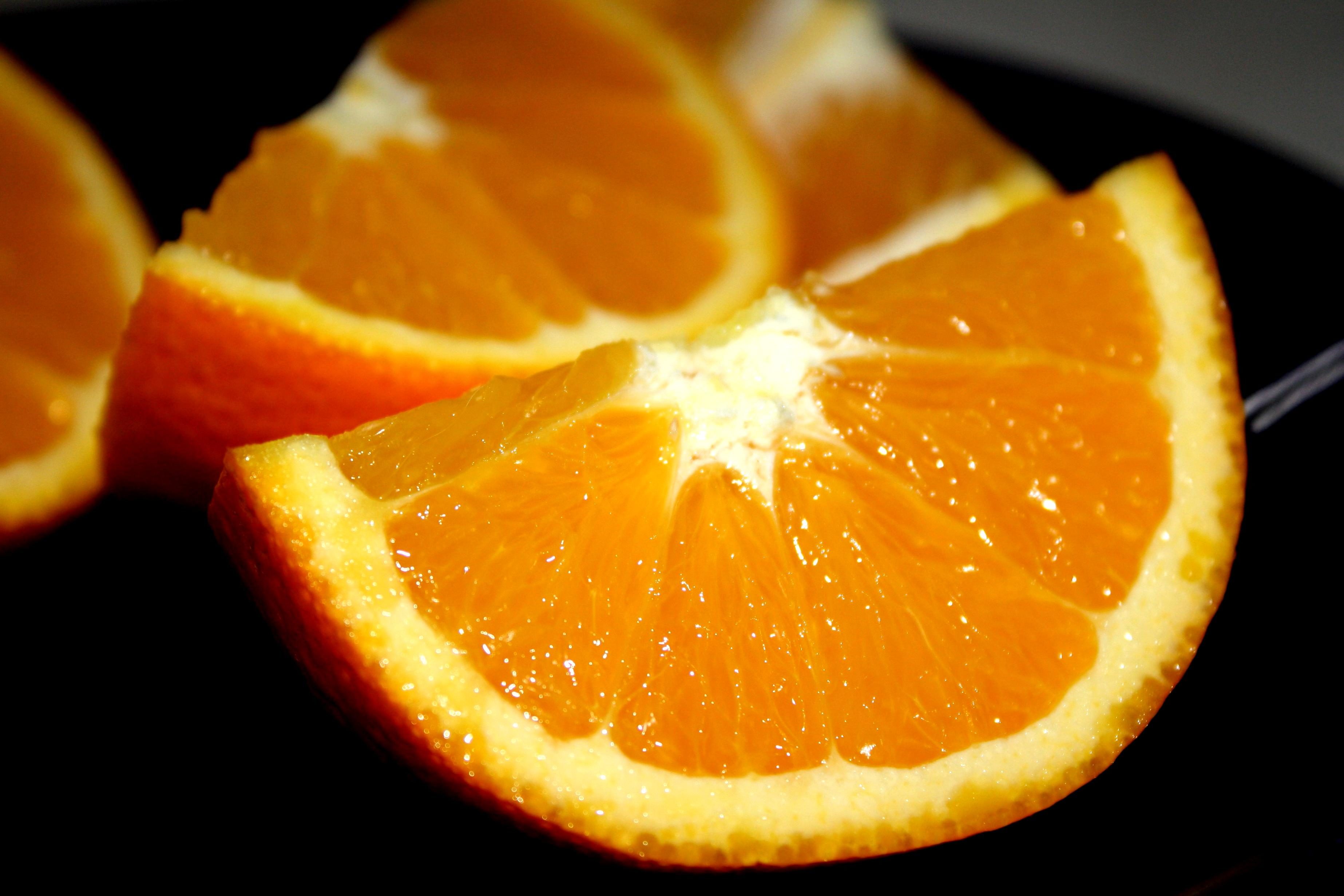 Free picture: orange slices, quarters, fresh fruit
