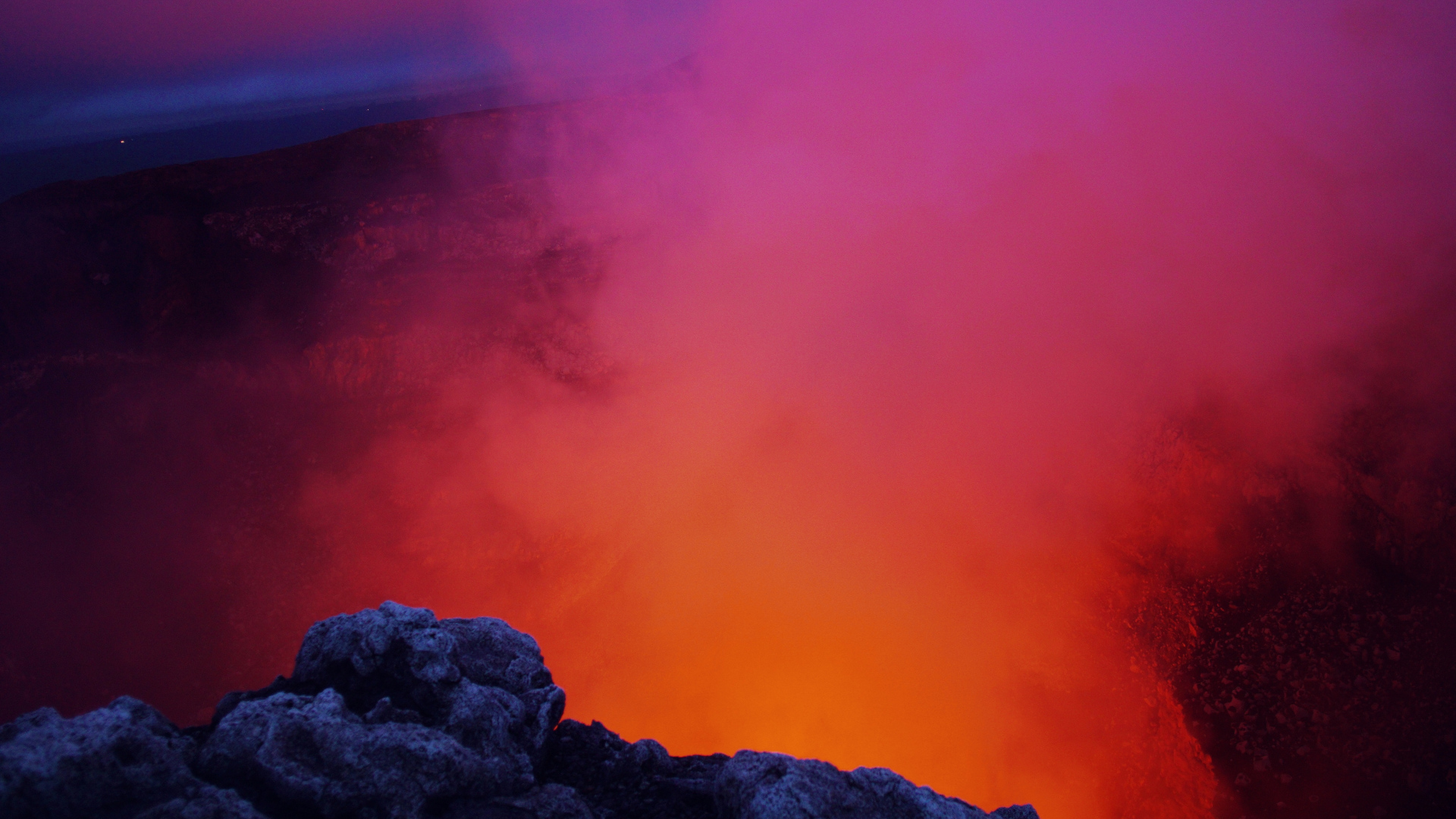 Superb Nature Volcano Pink Orange Smoke - HD Wallpapers - Free ...