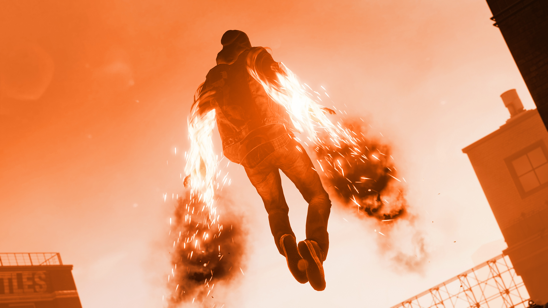 Infamous Second Son Orange Smoke Wallpaper 4 by XtremisMaster on ...