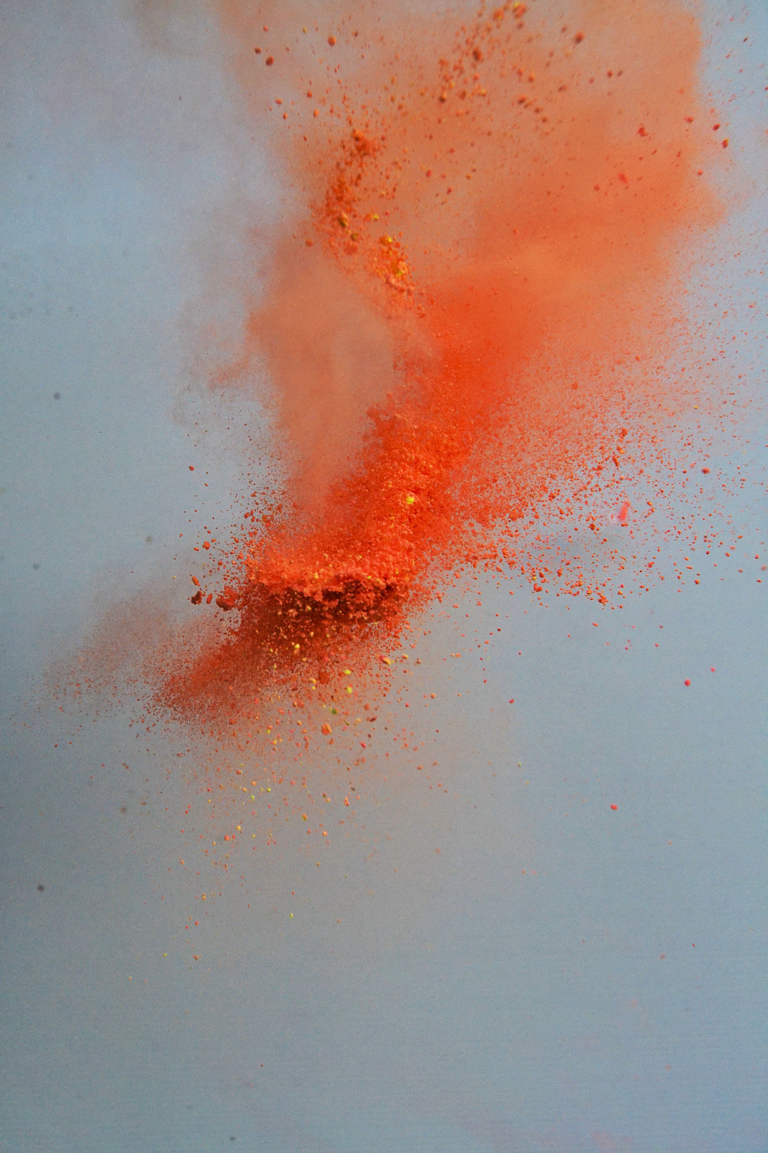 Orange Smoke-Bomb Experiment. [Winter 2014] | oc: tiger's eye ...