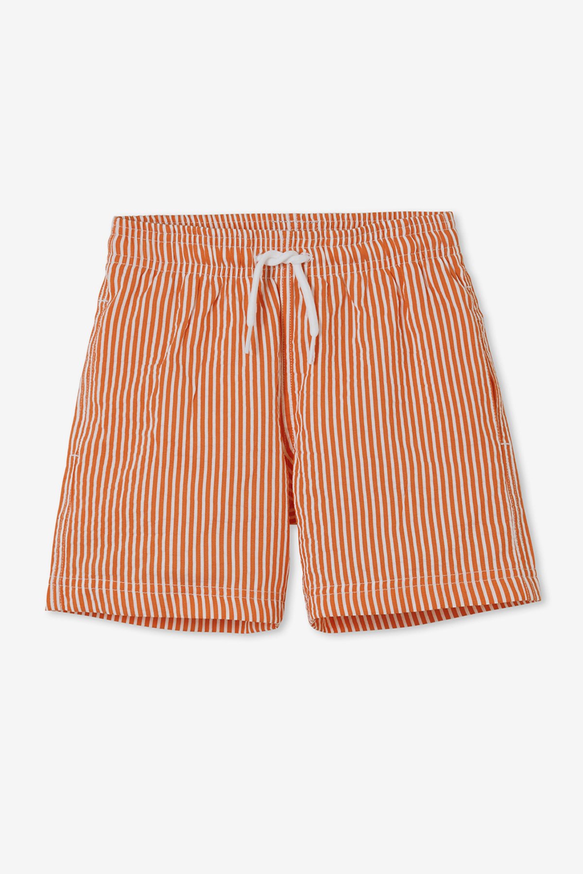 Stella Cove Orange Stripe Swim Shorts - Mini Ruby