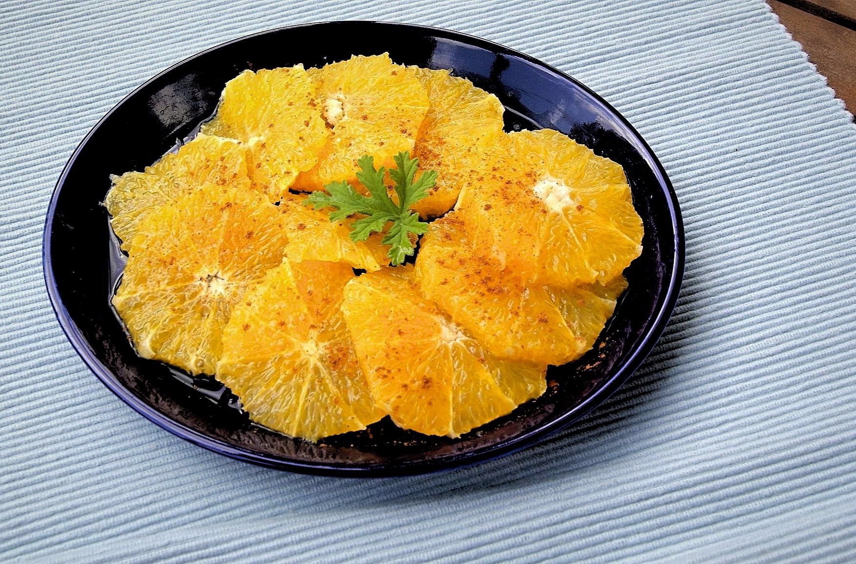 Moroccan Oranges with Cinnamon and Orange Flower Water