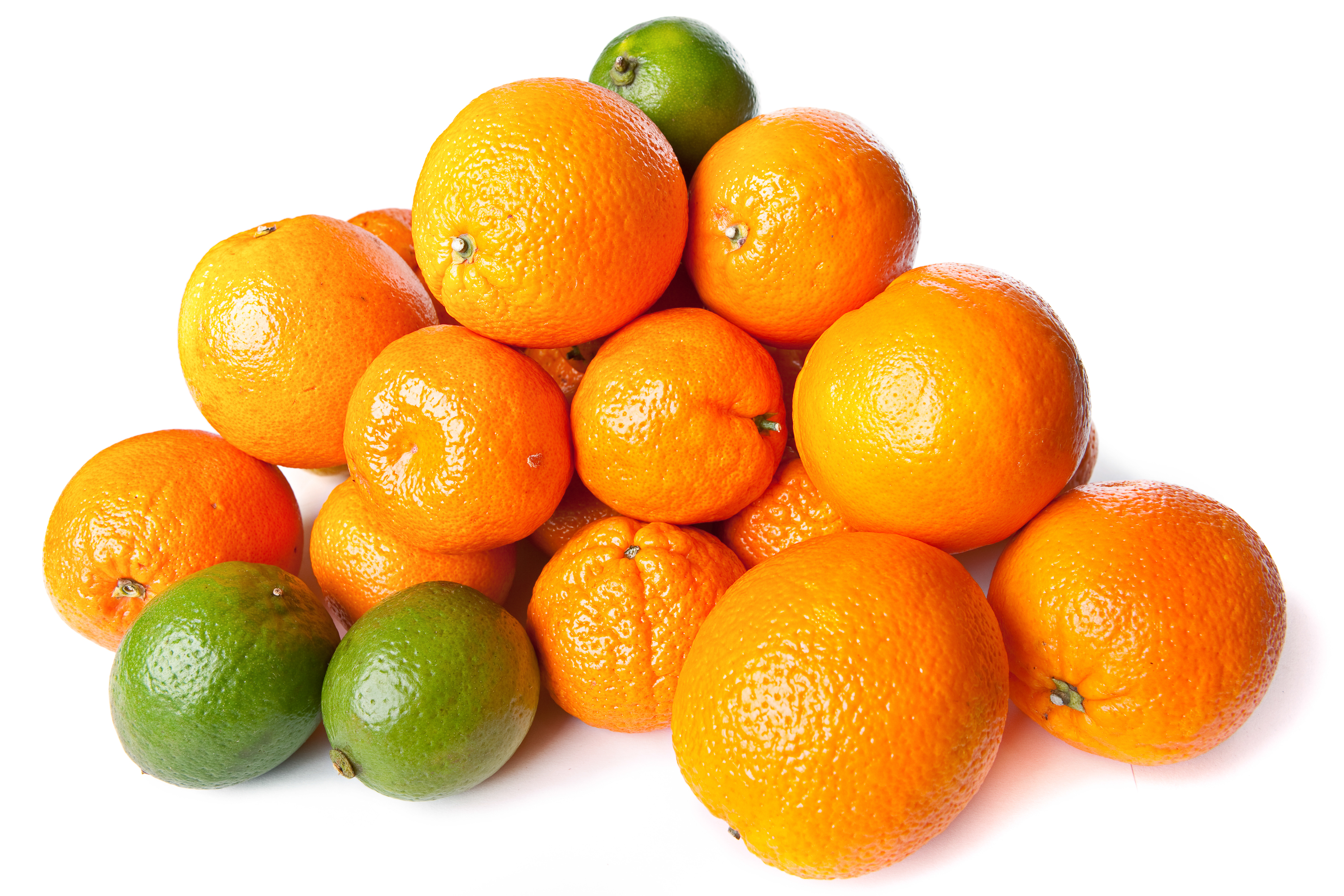 Oranges and lime photo