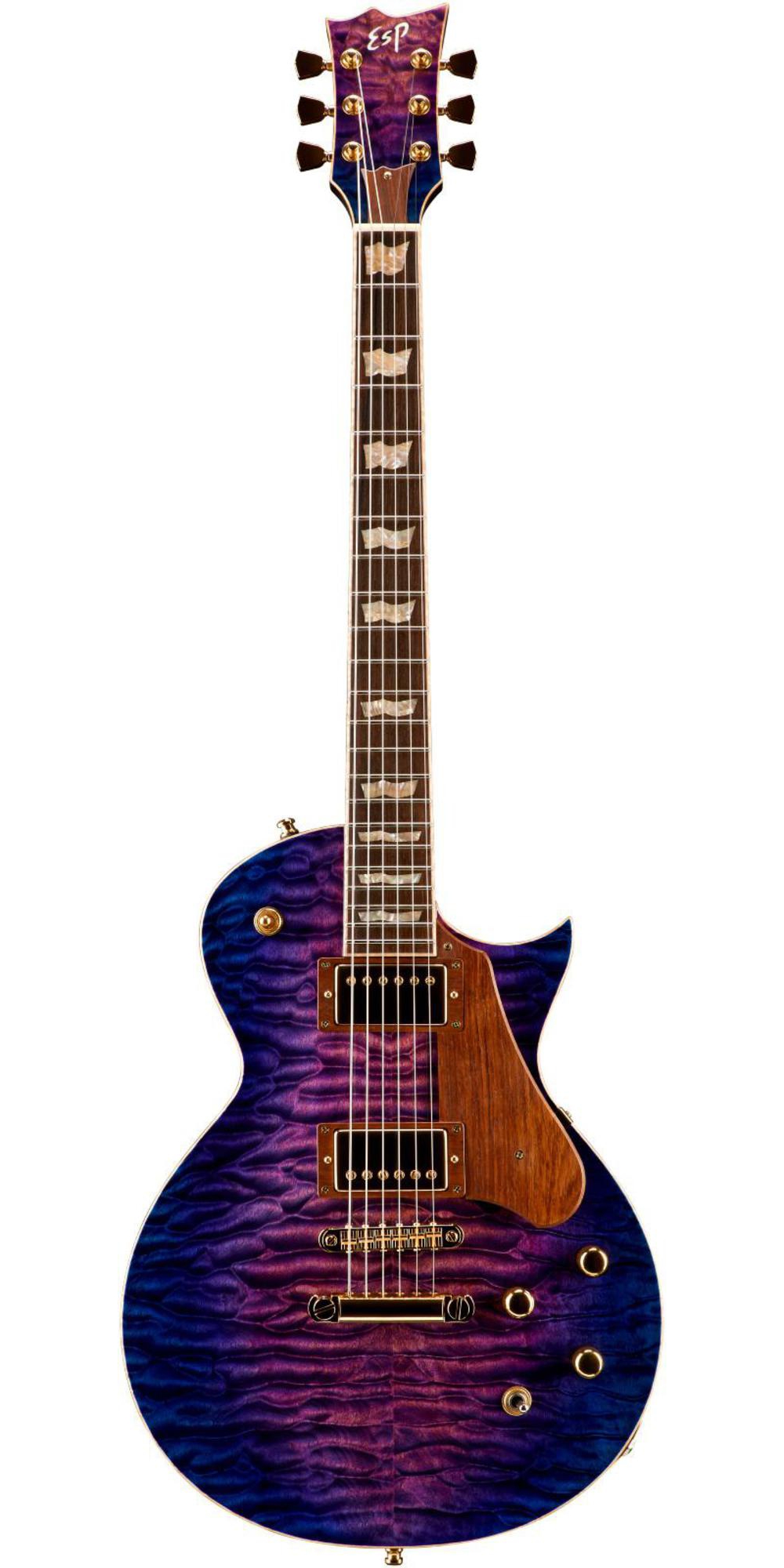 ESP Custom Eclipse Solid Body Electric Guitar Orchid Purple Sunburst ...