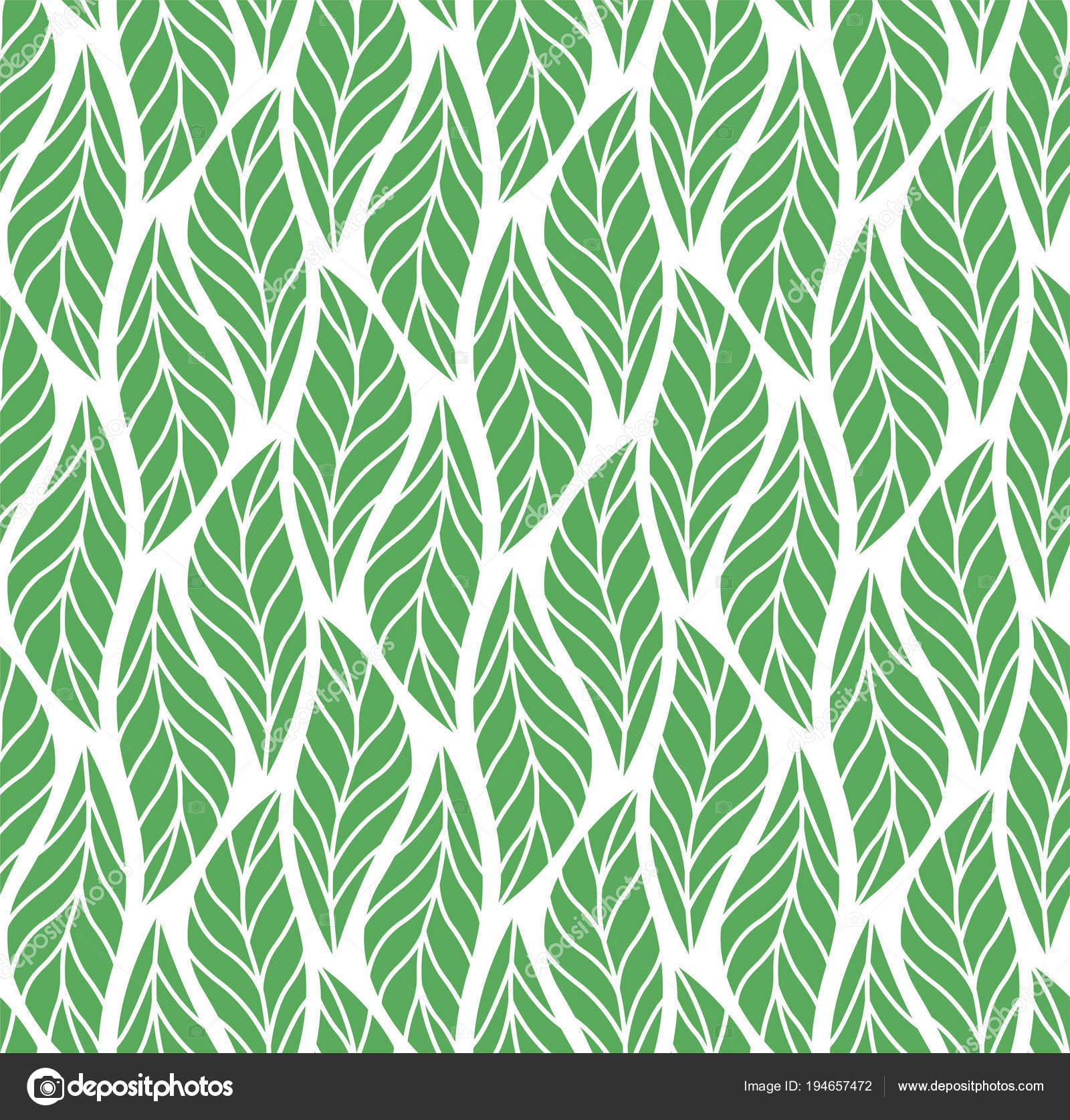 Trendy Tropical Leaves Vector Seamless Pattern Floral Organic ...
