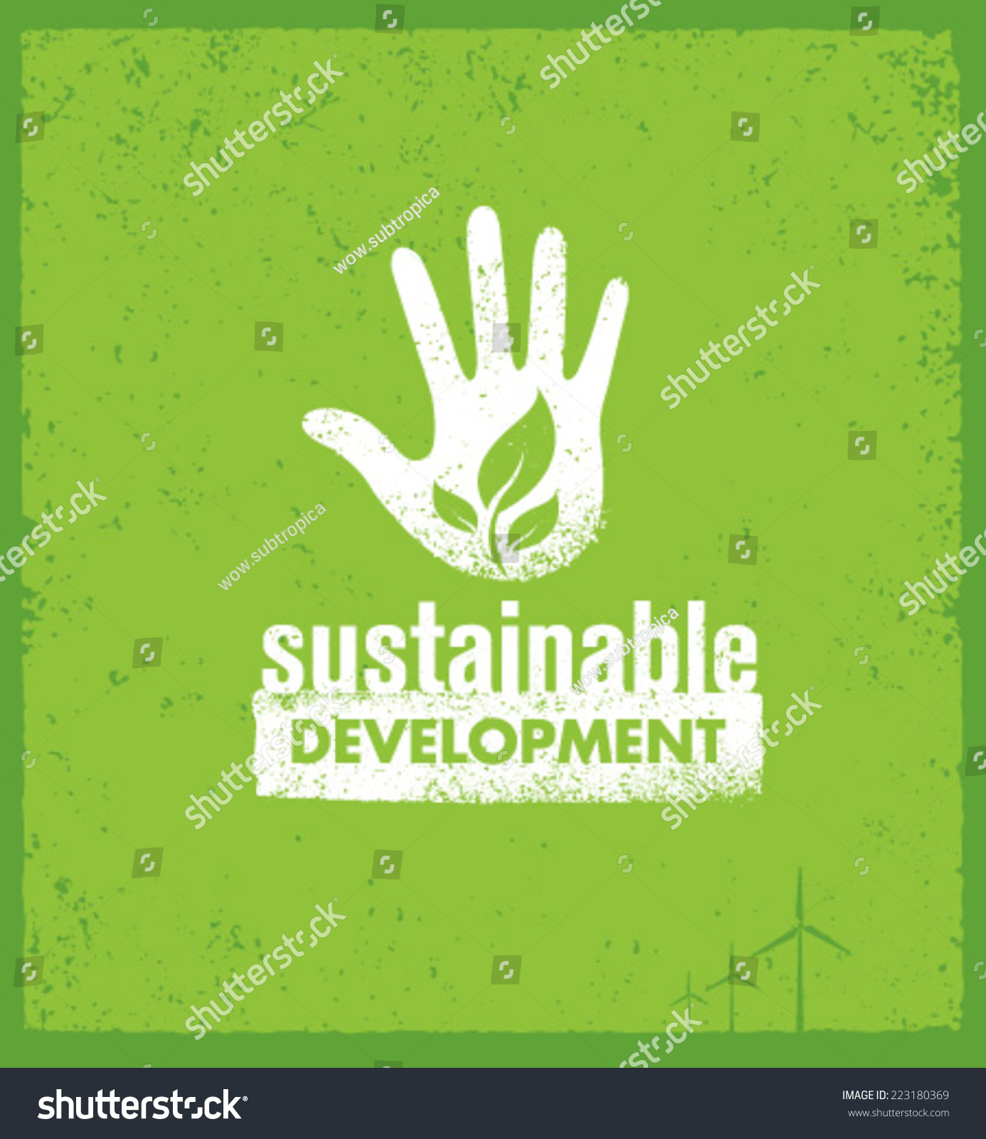 Sustainable Development Motivation Vector Design Element Stock ...