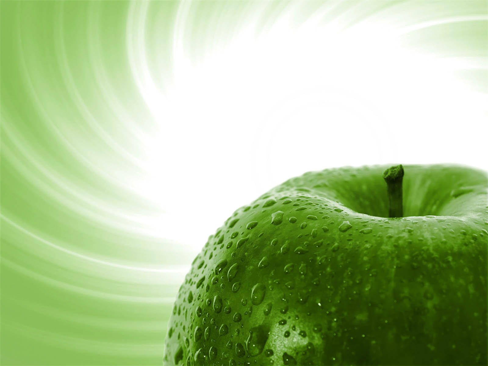 Free Green Apples Backgrounds For PowerPoint - Organic PPT Templates