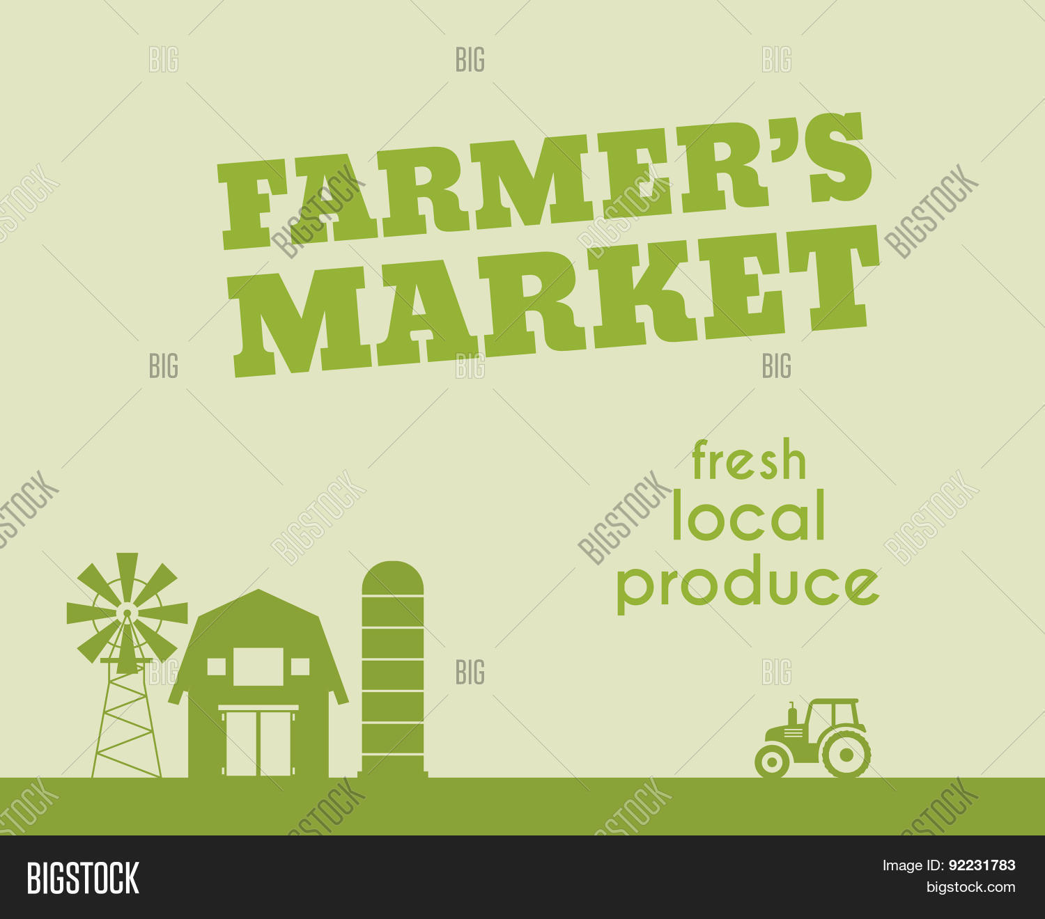 Eco Organic Background. Farmer S Vector & Photo | Bigstock