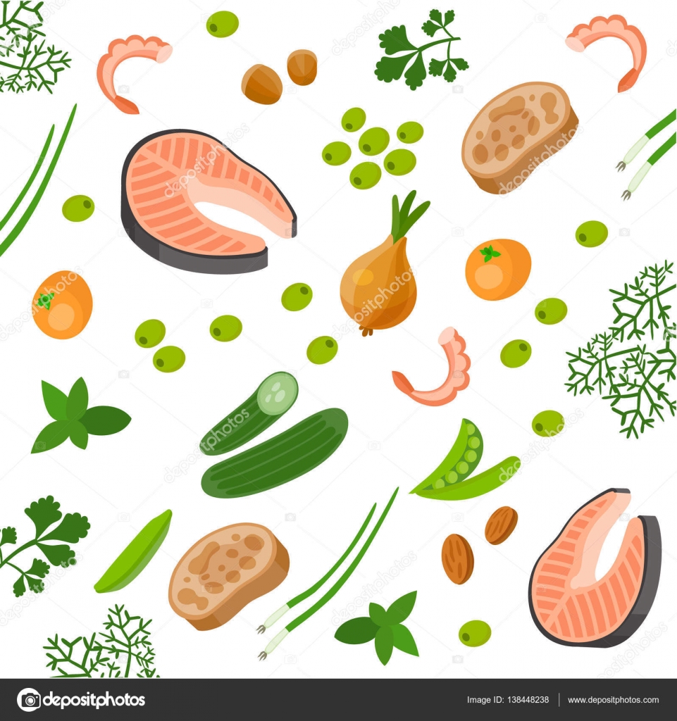 Health organic food background — Stock Vector © Polyudova #138448238