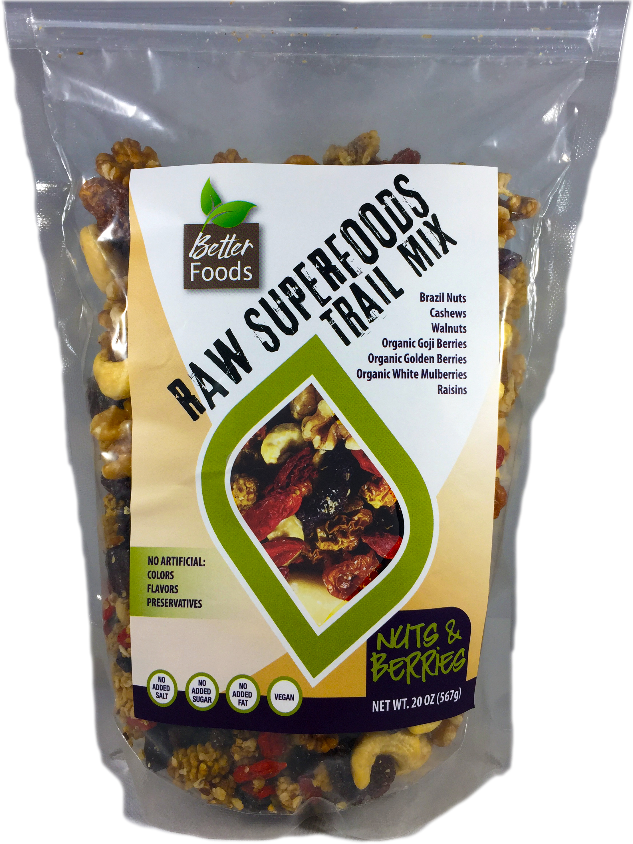 Raw Superfoods Trail Mix - Nuts and Berries | BetterFoods Online Shop