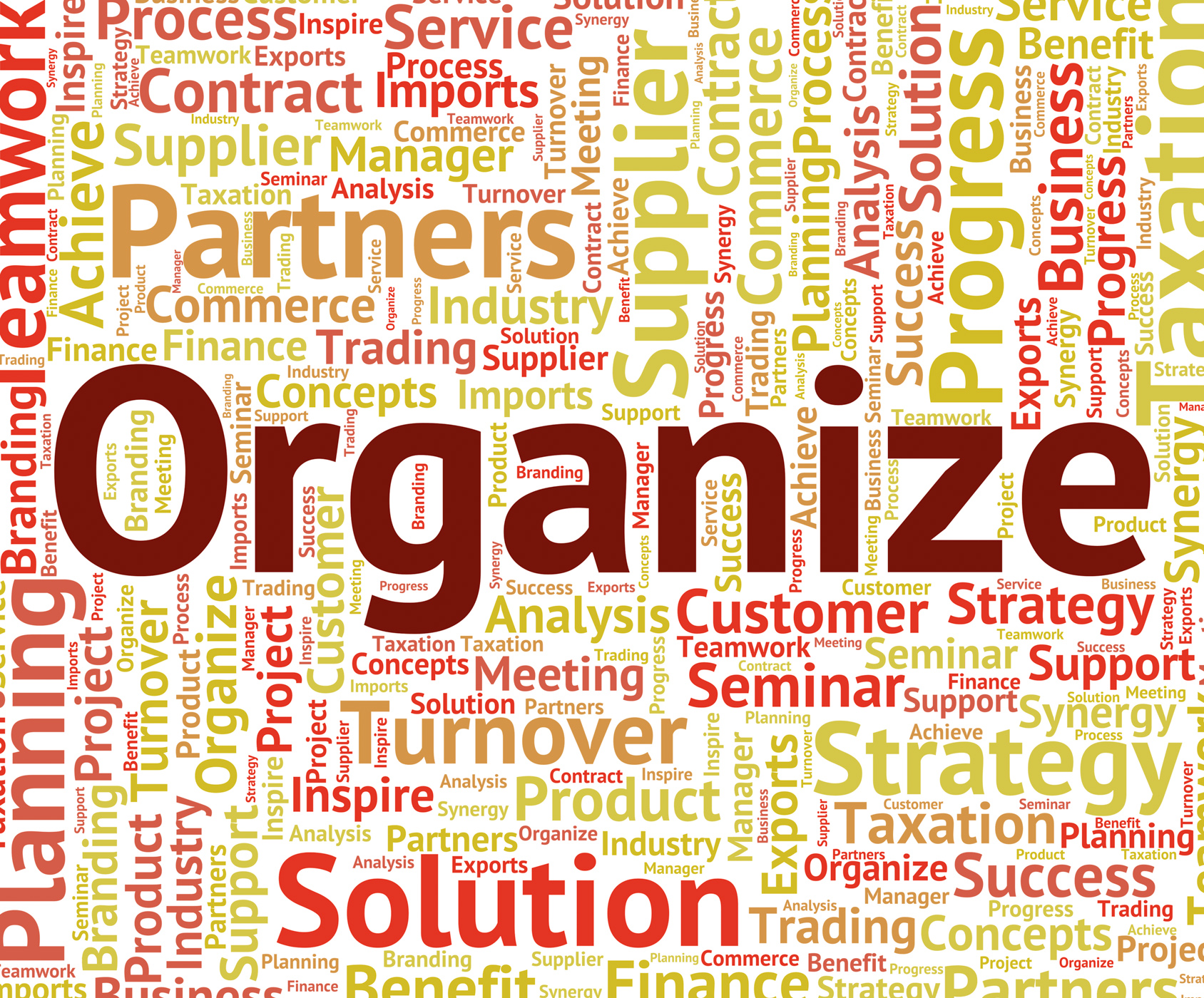 Organize word indicates arrange organized and organizing photo