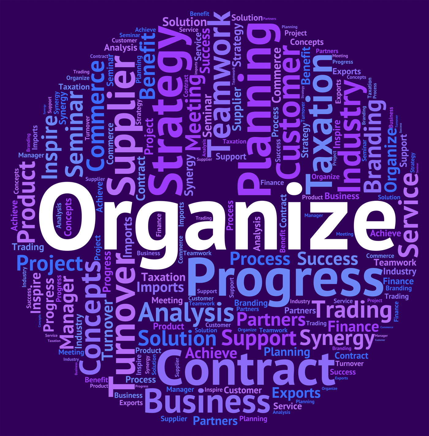 Organize word means wordclouds text and structure photo