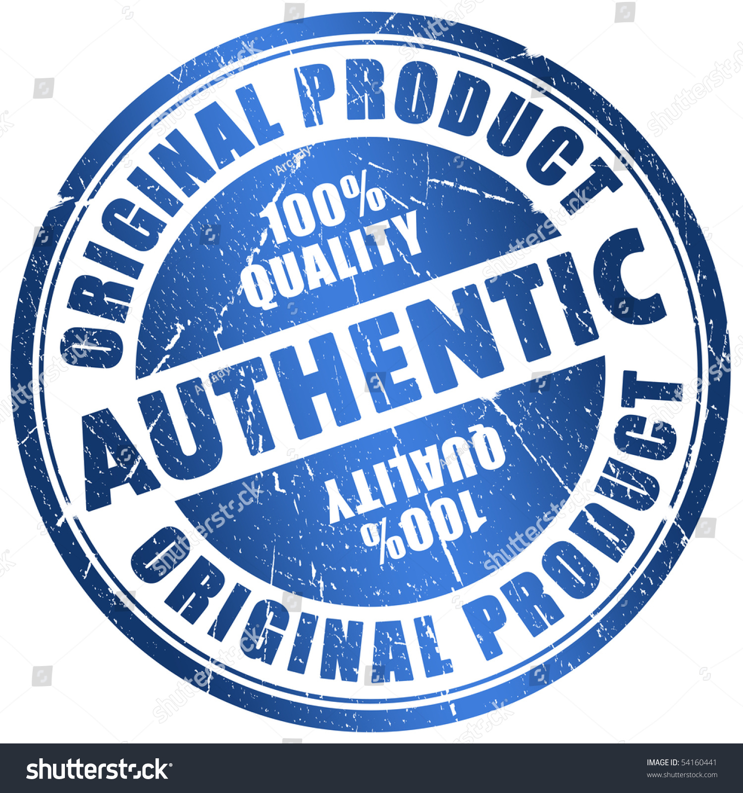 Authentic Stamp Stock Illustration 54160441 - Shutterstock