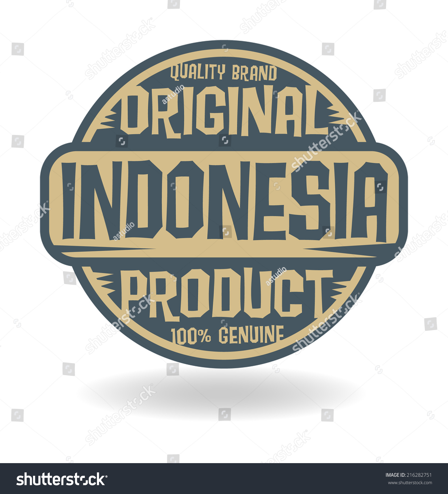 Abstract Stamp Text Original Product Indonesia Stock Vector ...