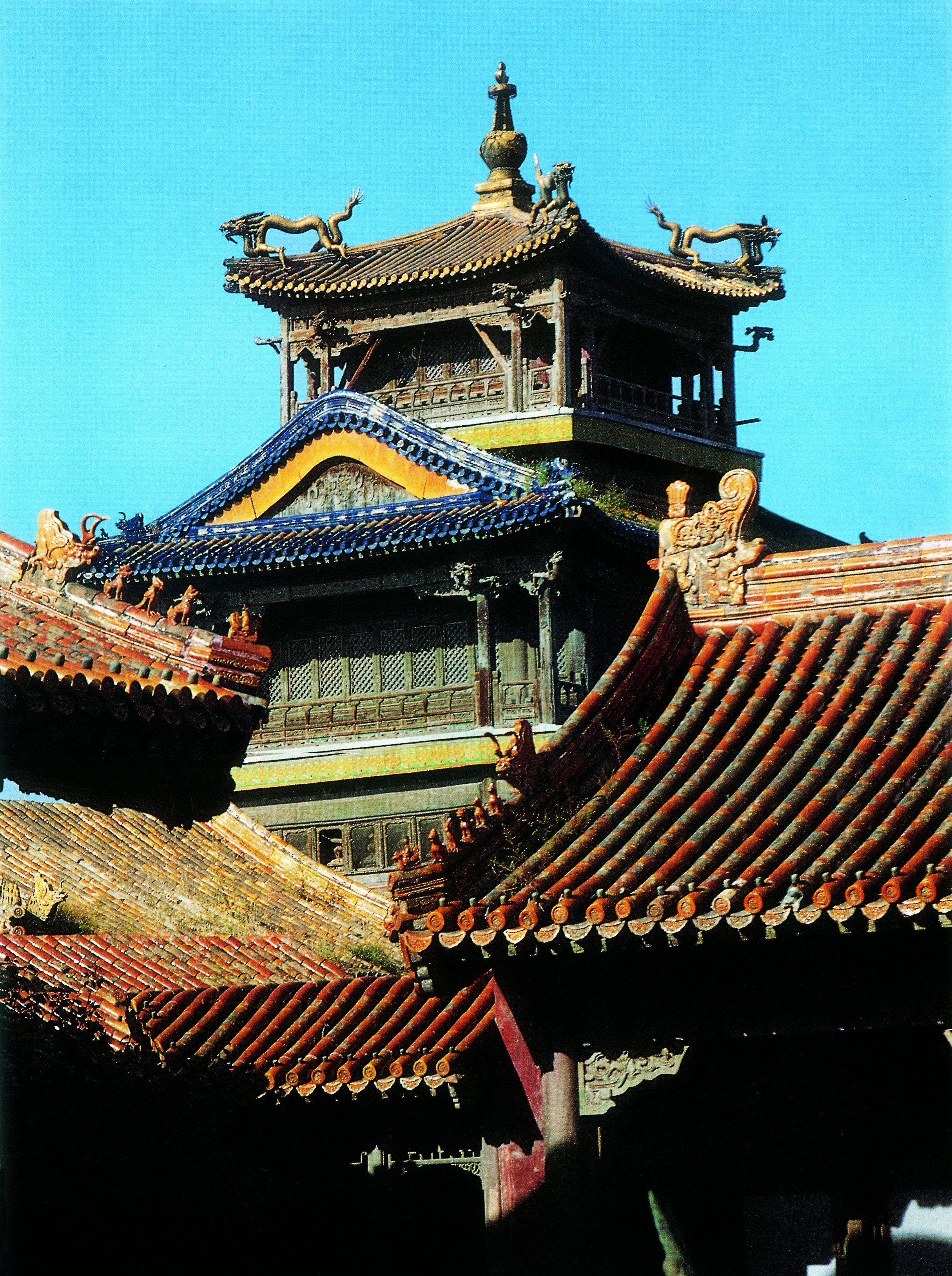 The Pavilion of the Rain of Flowers. Built during the reign of Qing ...