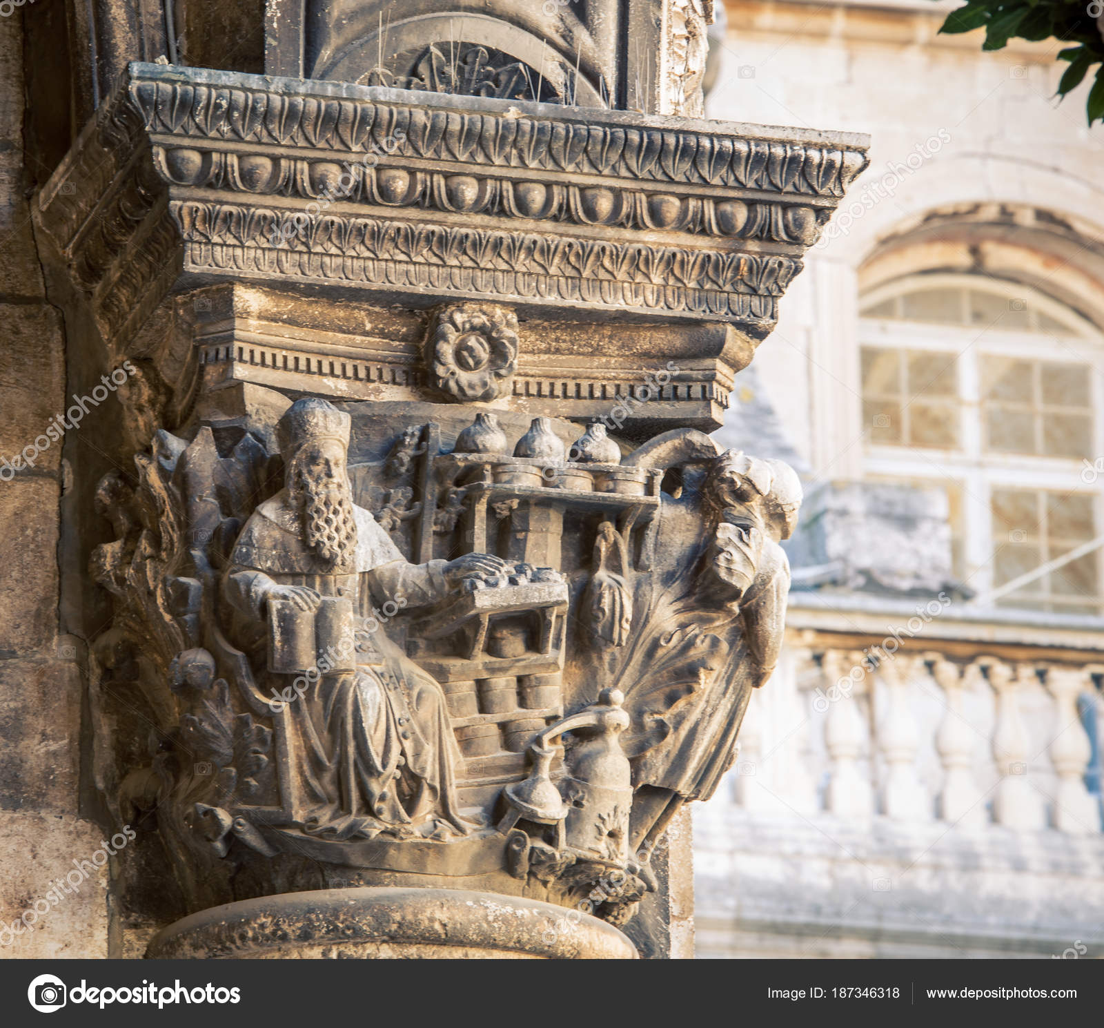 Ornate Columns Dubrovnik — Stock Photo © rusty426 #187346318