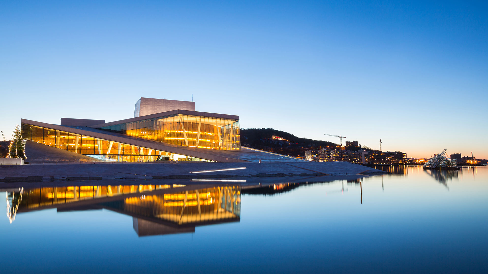 Free photo: Oslo Opera House - Architecture, Marble, Water - Free Download  - Jooinn