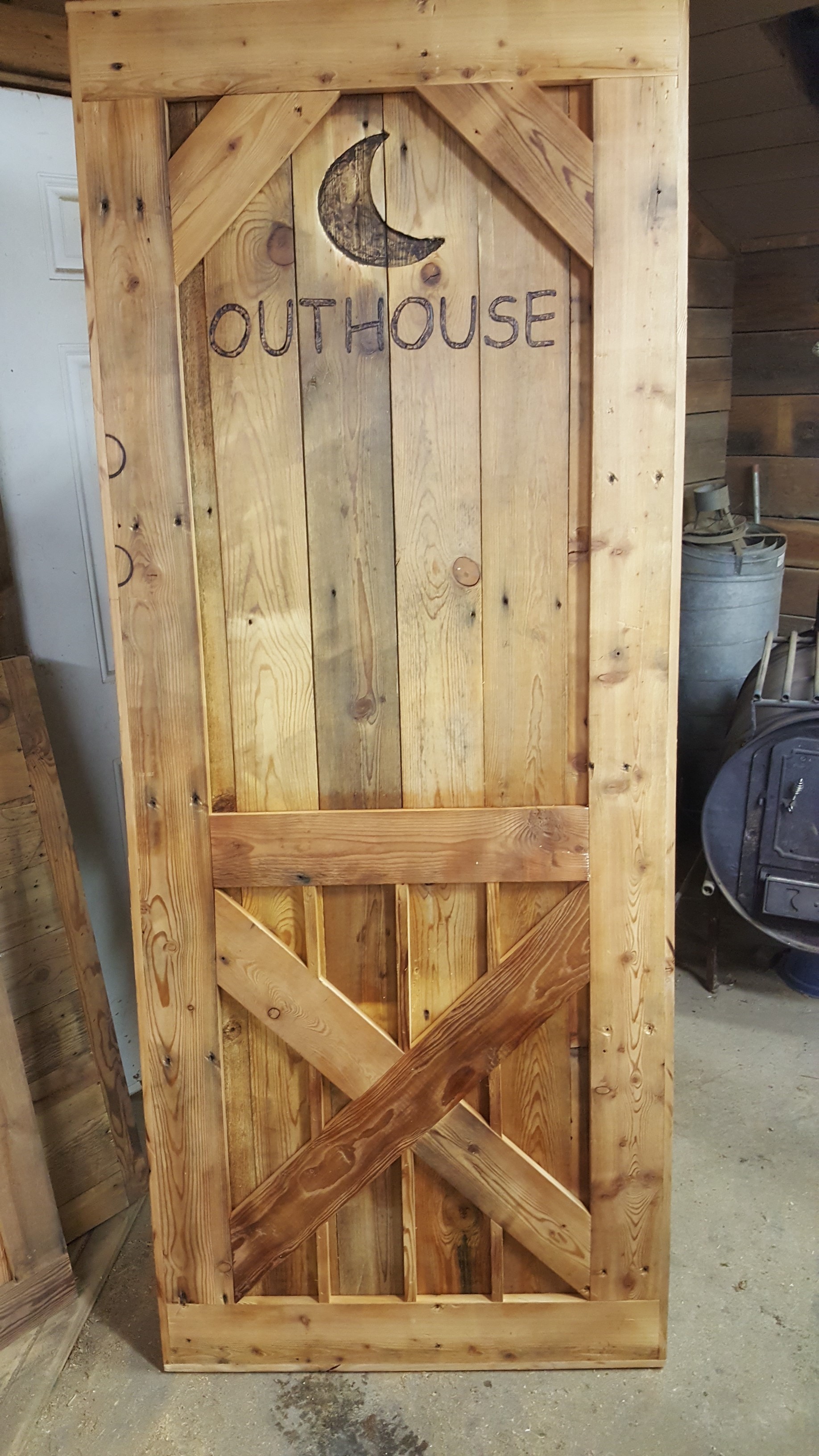 Outhouse door photo