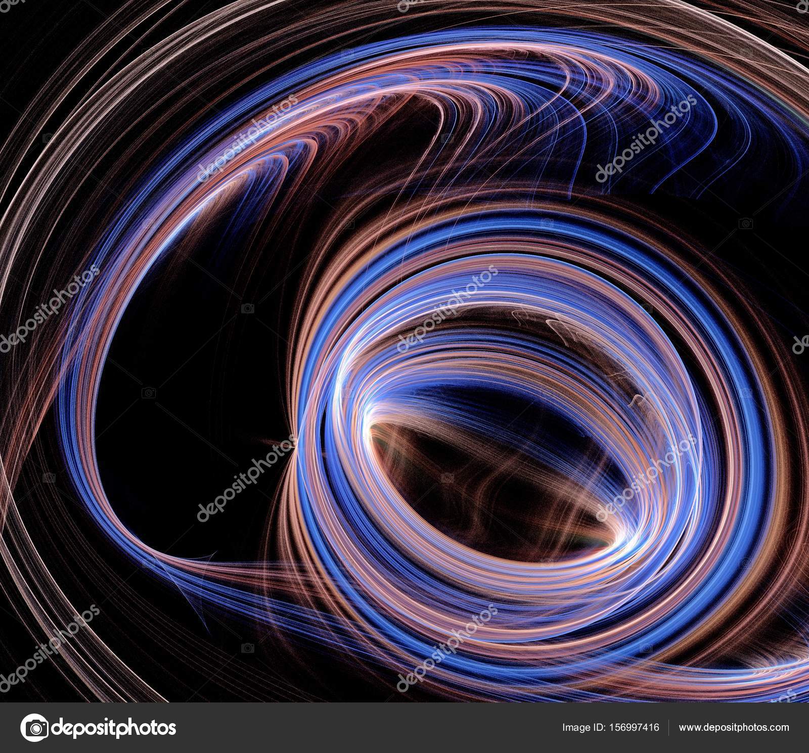 Abstract fractal background oval shape — Stock Photo ...