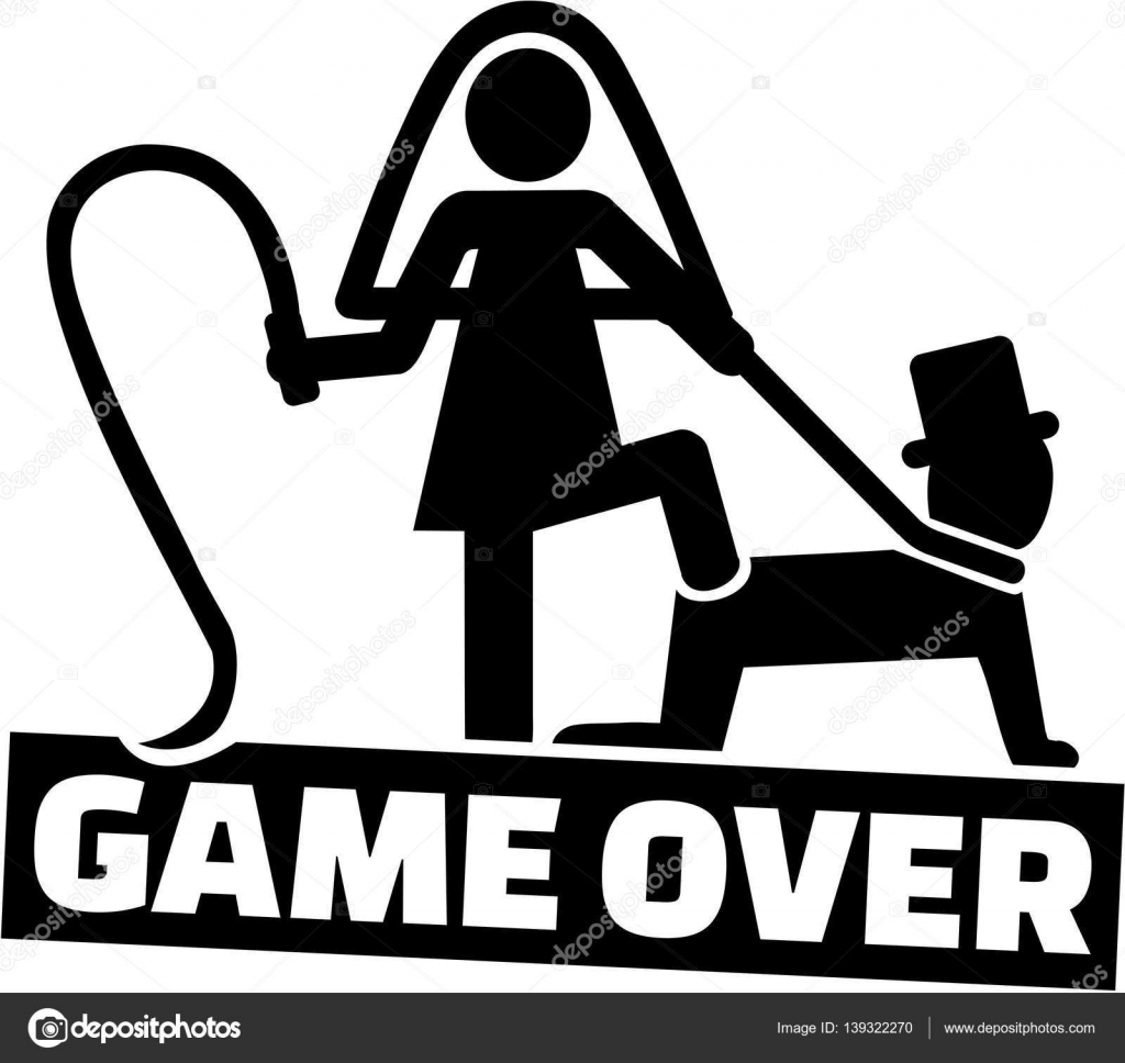 Wedding couple - game over for the man — Stock Vector © miceking ...