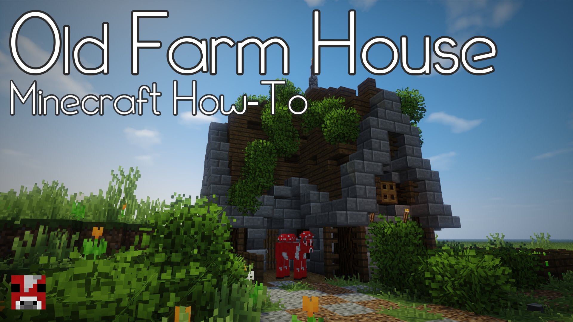 How to Build an Overgrown Farm House in Minecraft! - YouTube