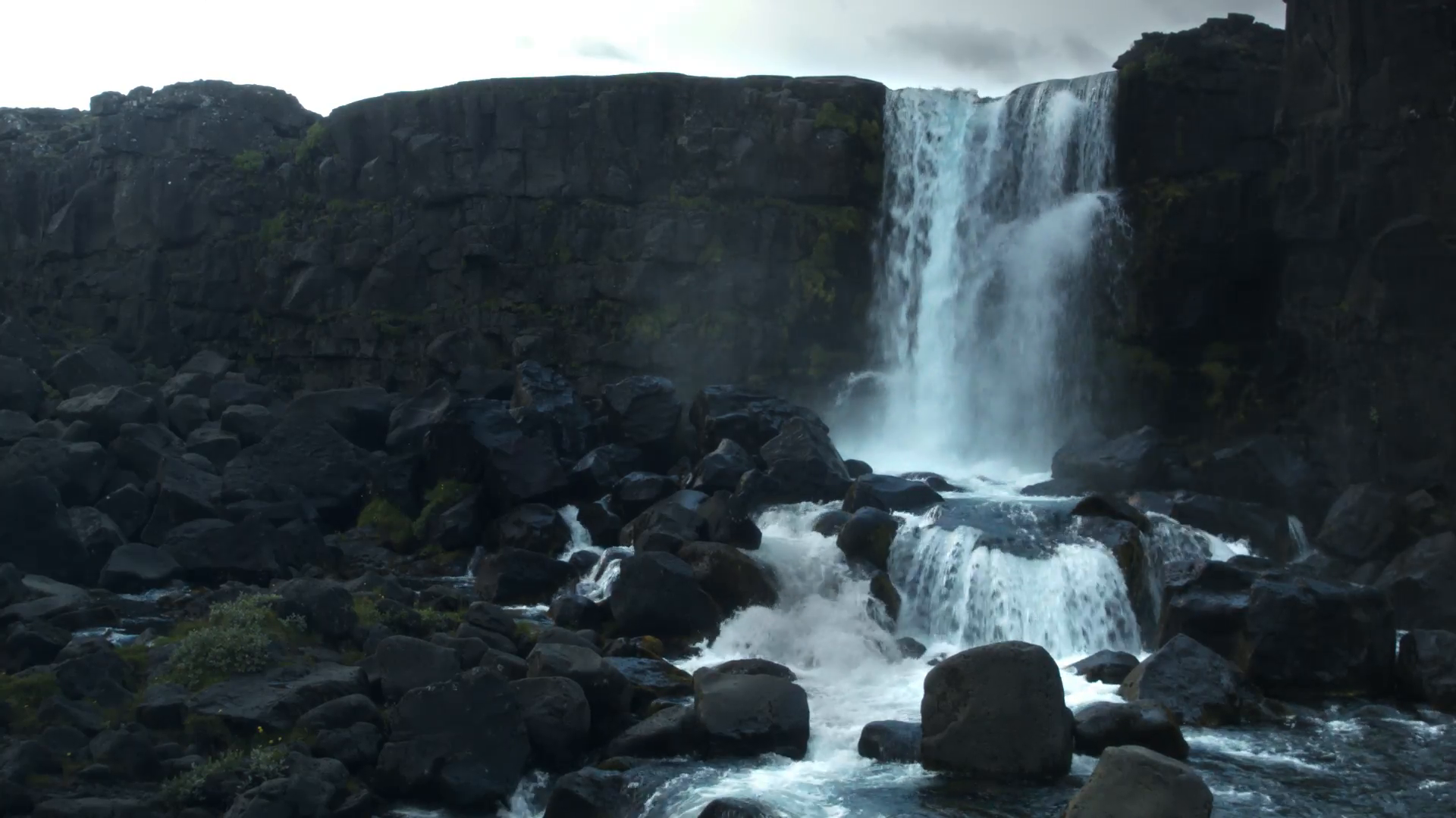 Oxararfoss Waterfall in the Thingvellir National Park ICELAND Stock ...
