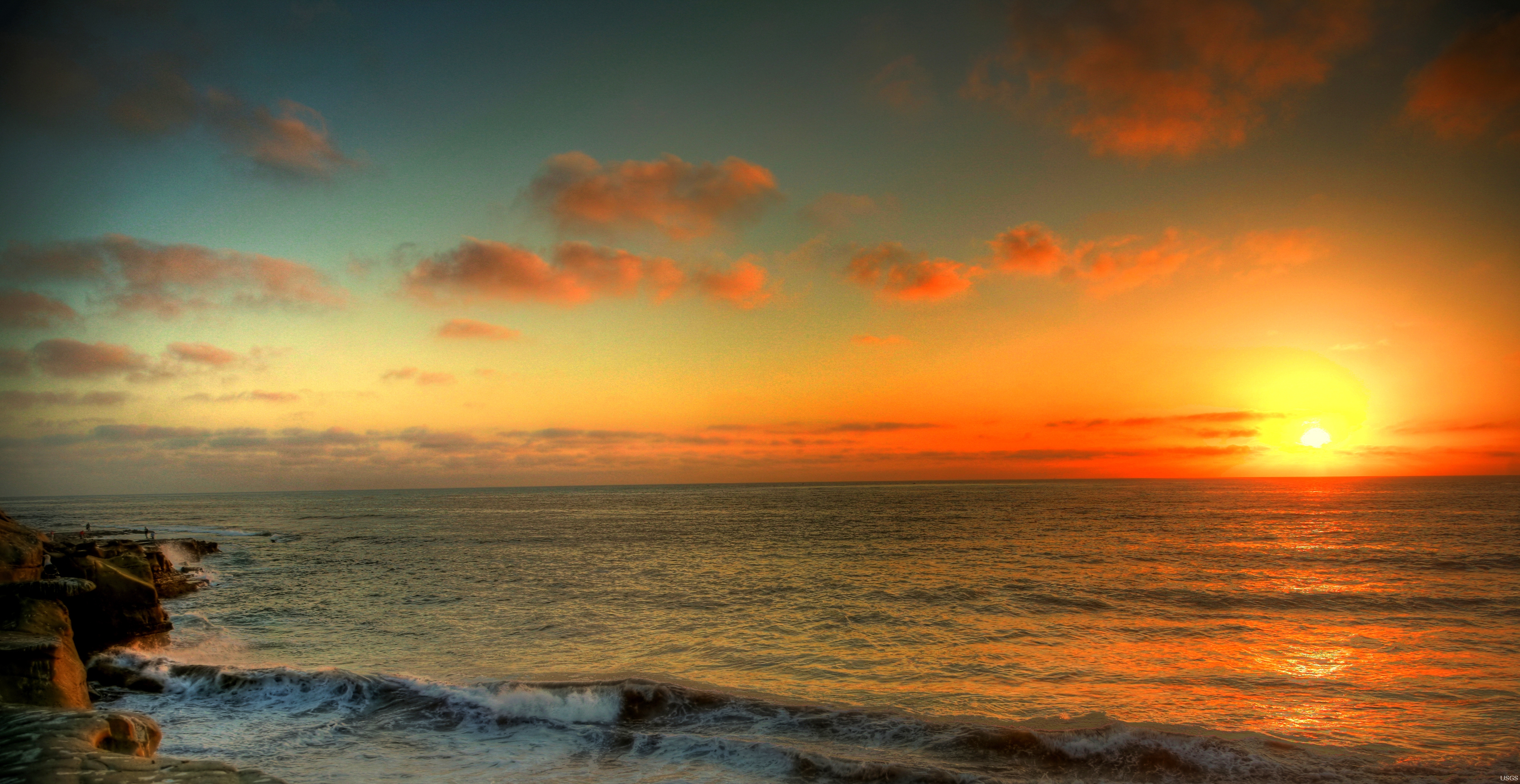 Pacific sunset photo