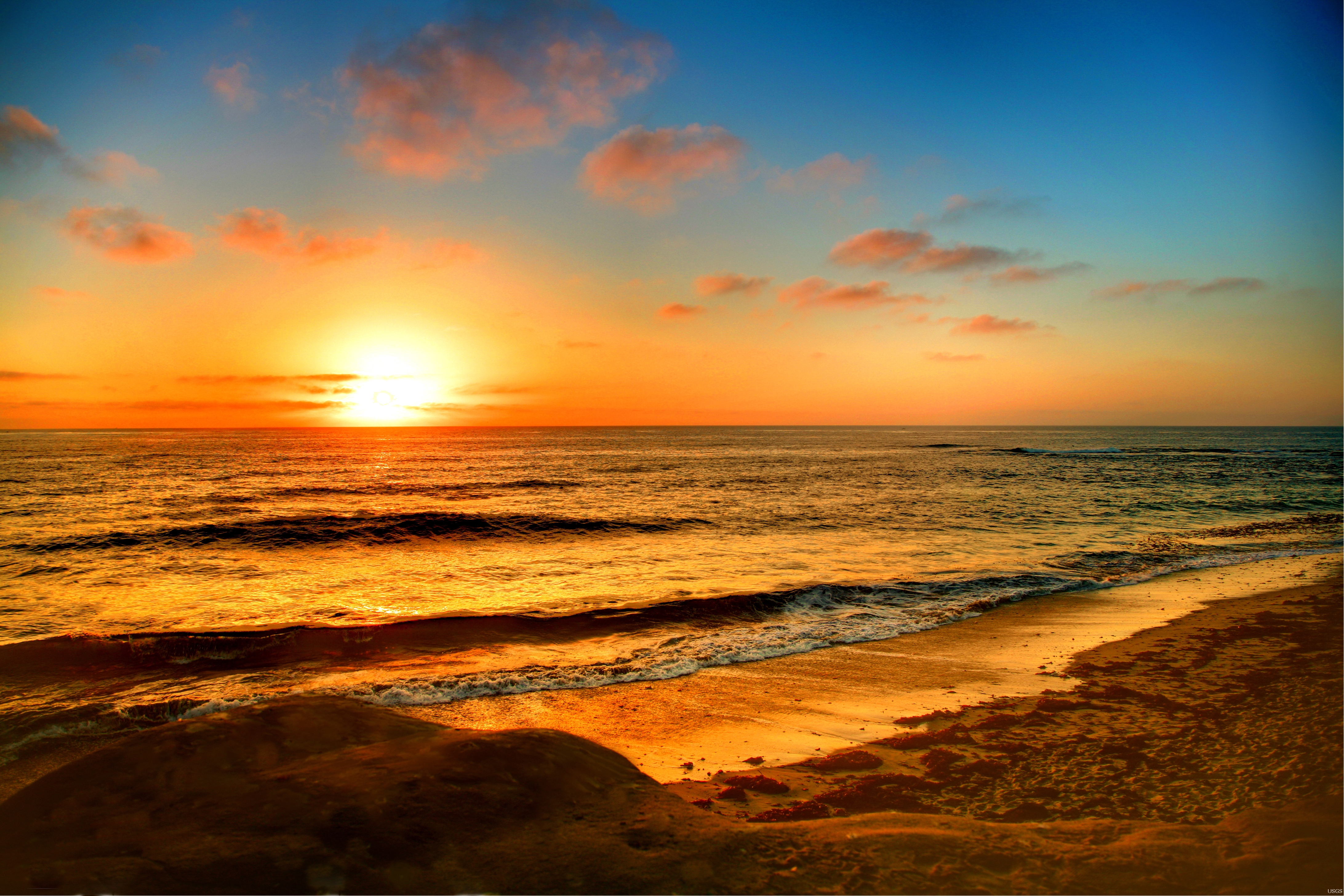 Sandy Pacific Sunset