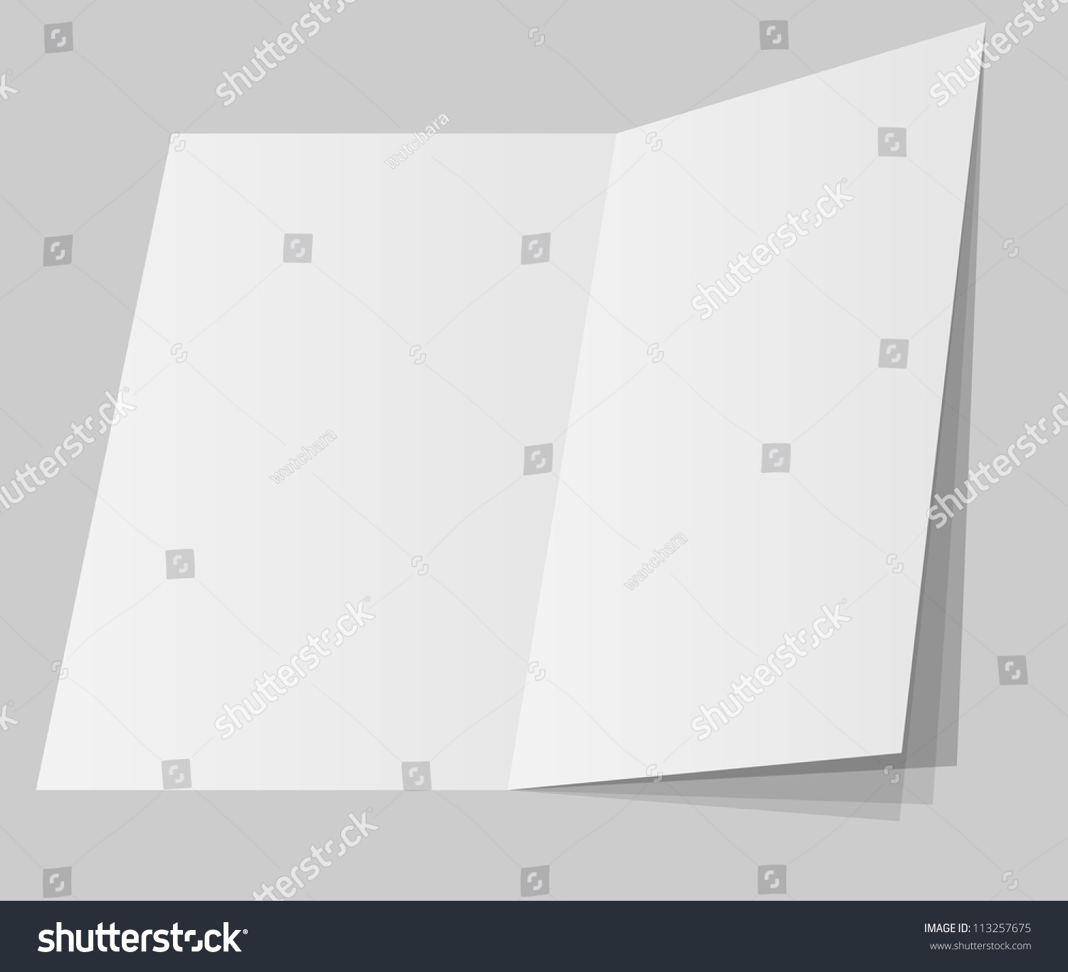 Blank Sheet Paper Paper Page Curl Stock Vector 113257675 - Shutterstock