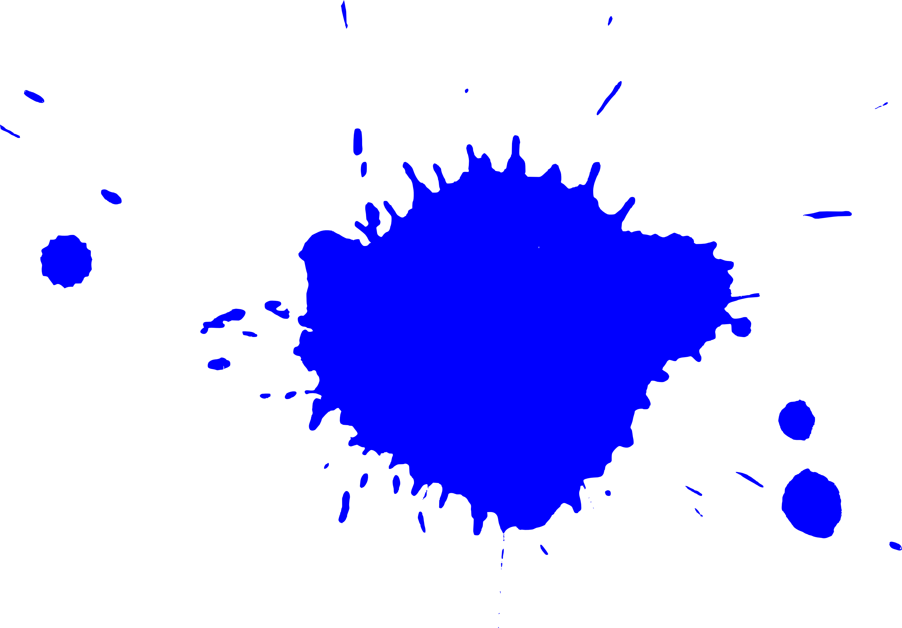 10 Blue Paint Splatters (PNG Transparent) | OnlyGFX.com
