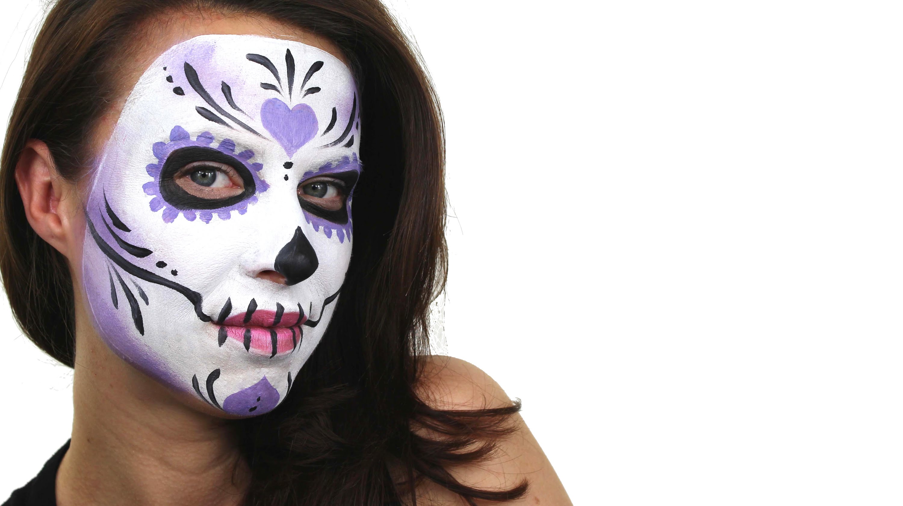 Beginners Sugar Skull Face Painting Tutorial | Snazaroo - YouTube