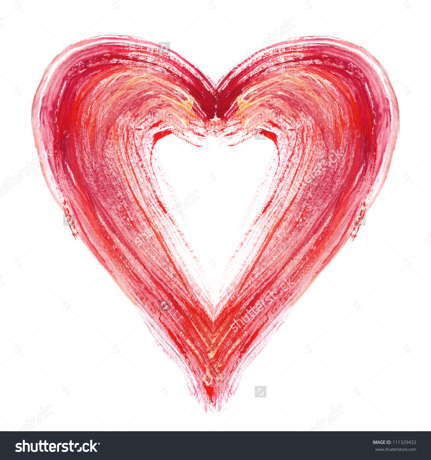 Painted heart photo