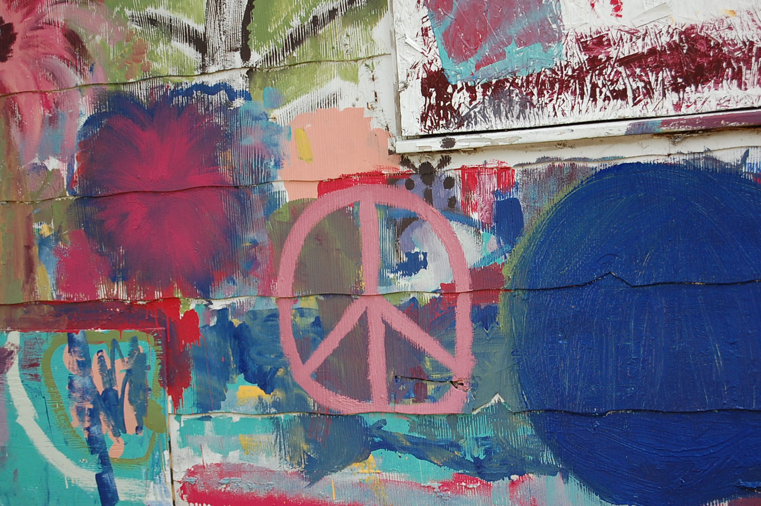 Painted Peace Sign, Color, Colorful, Colors, Graffiti, HQ Photo