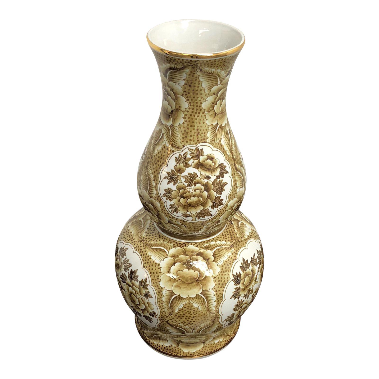 Maitland Smith Hand Painted Vase - Design Plus Gallery