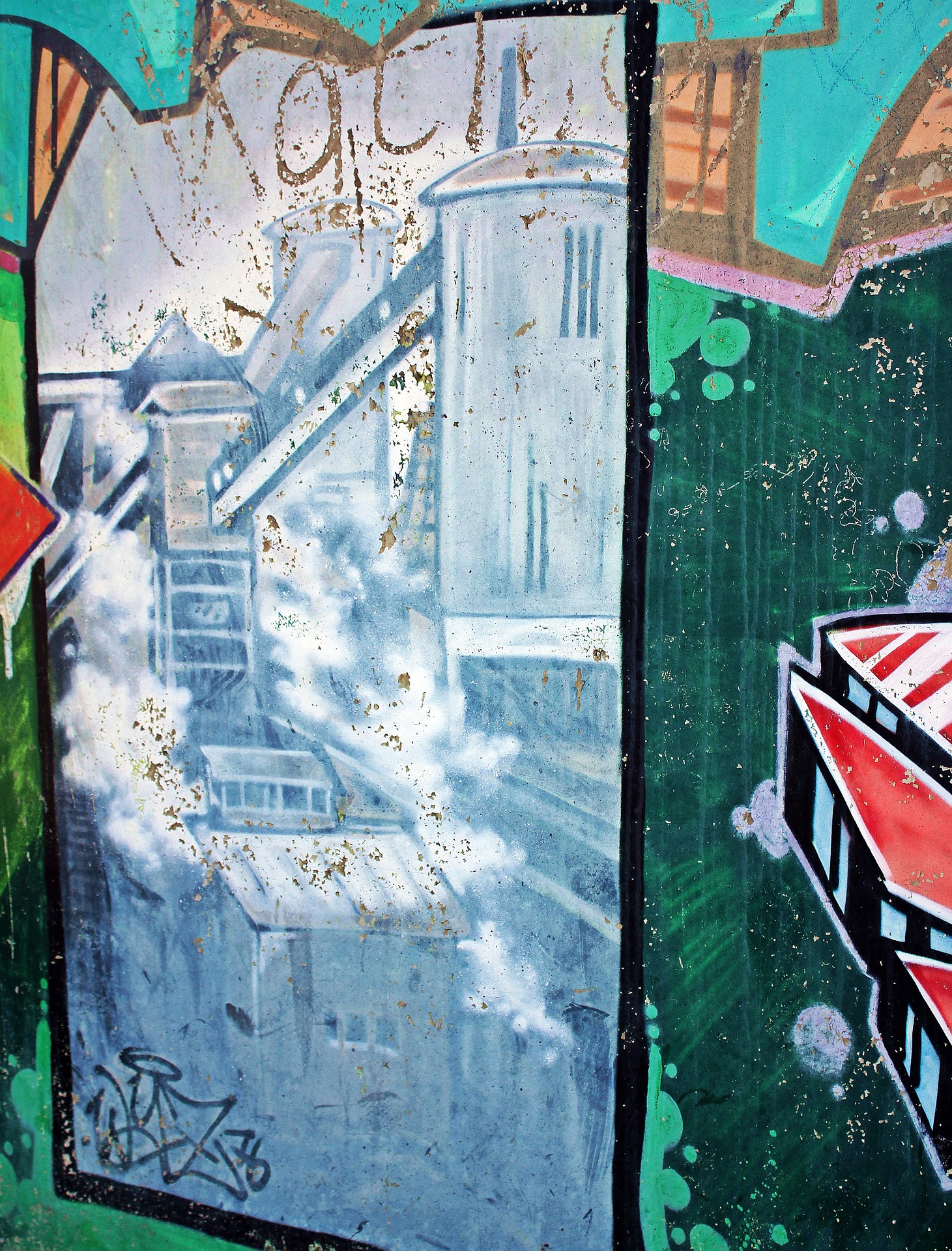 Painted Wall, Art, Ghetto, Graffiti, Paint, HQ Photo