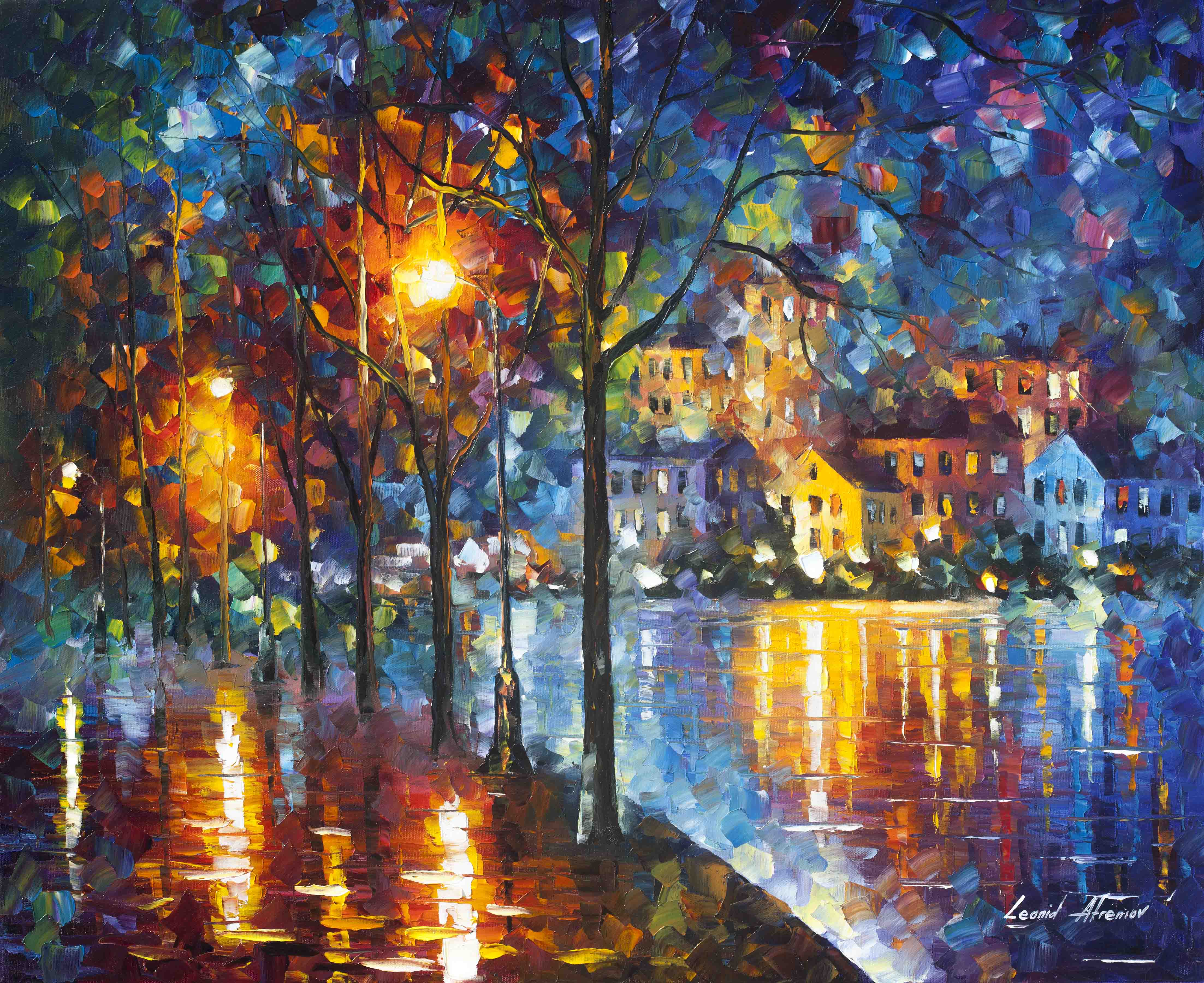 COLD EMOTION - PALETTE KNIFE Oil Painting On Canvas By Leonid ...